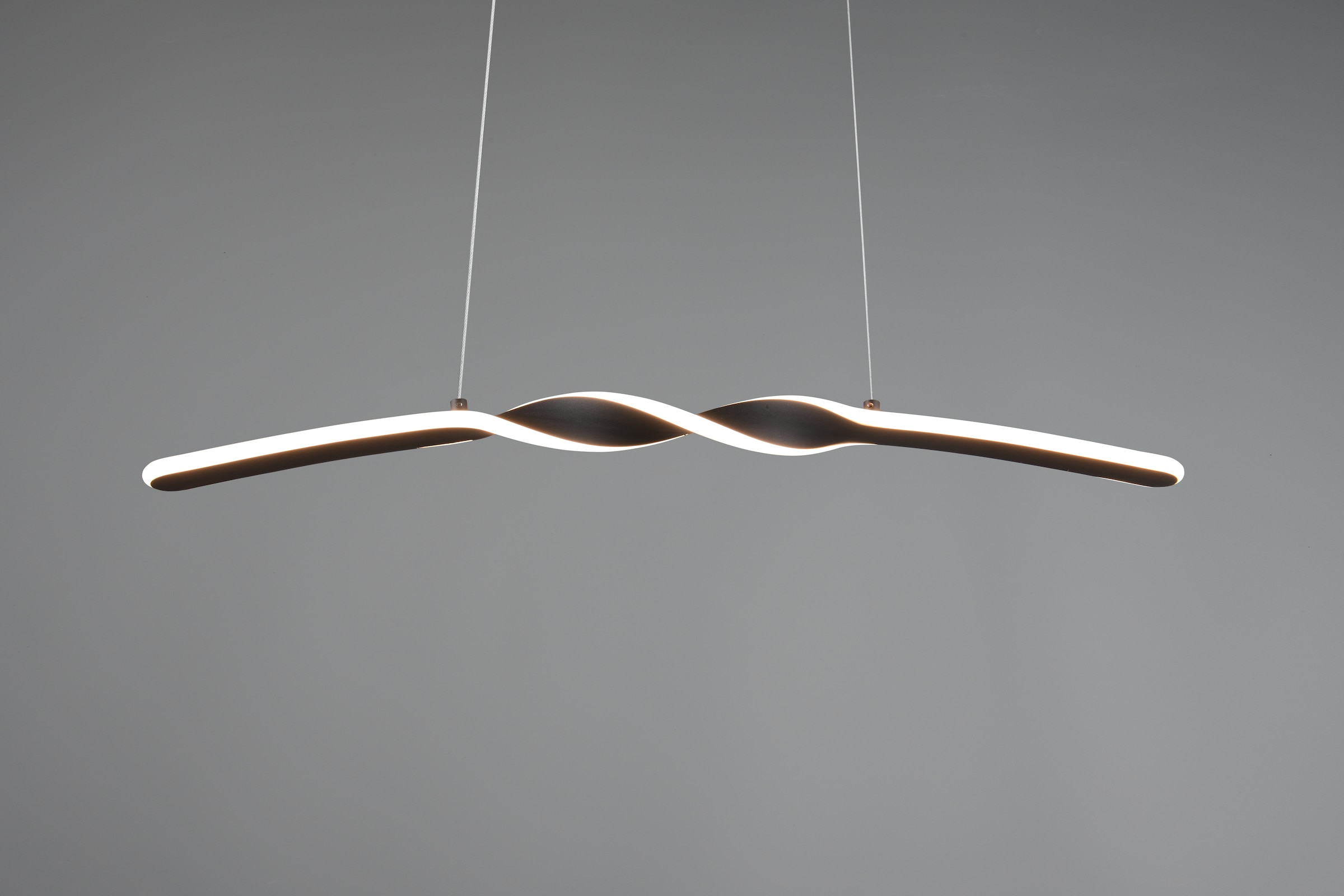 REALITY Leuchten LED Pendelleuchte »GINKO, Hängeleuchte LED 18W 1980 Lumen 3000K warmweiß« LED-Board 1 Stk. Warmweiß Hängelampe Esszimmer, höhenverstellbar bis max 150cm, Breite 79 cm