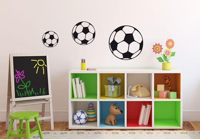 Wall-Art Wandtattoo »Fußball Wandaufkleber«, (1 St.), selbstklebend, entfernbar