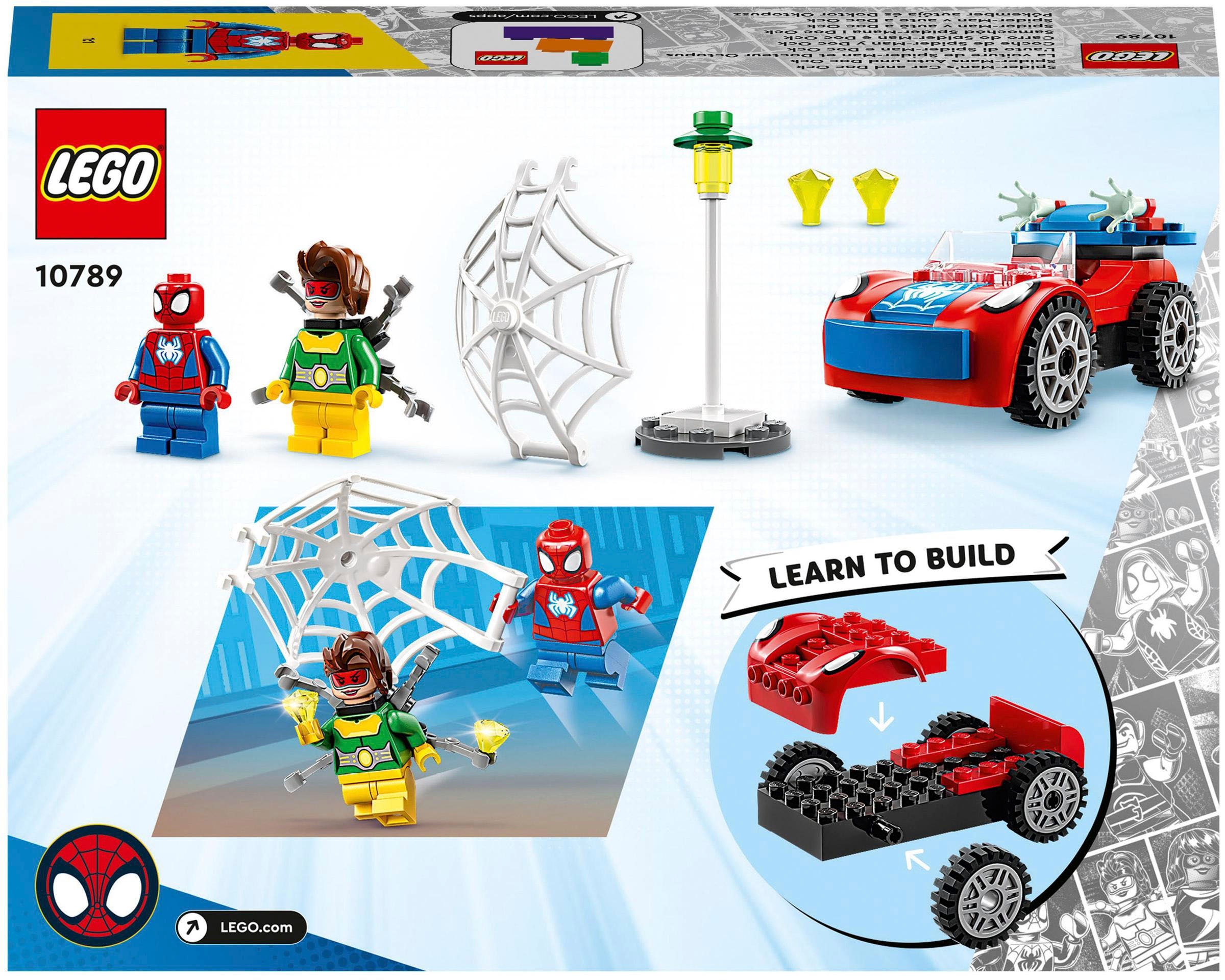 LEGO® Konstruktionsspielsteine »Spider-Mans Auto und Doc Ock (10789), LEGO® Marvel«, (48 St.)