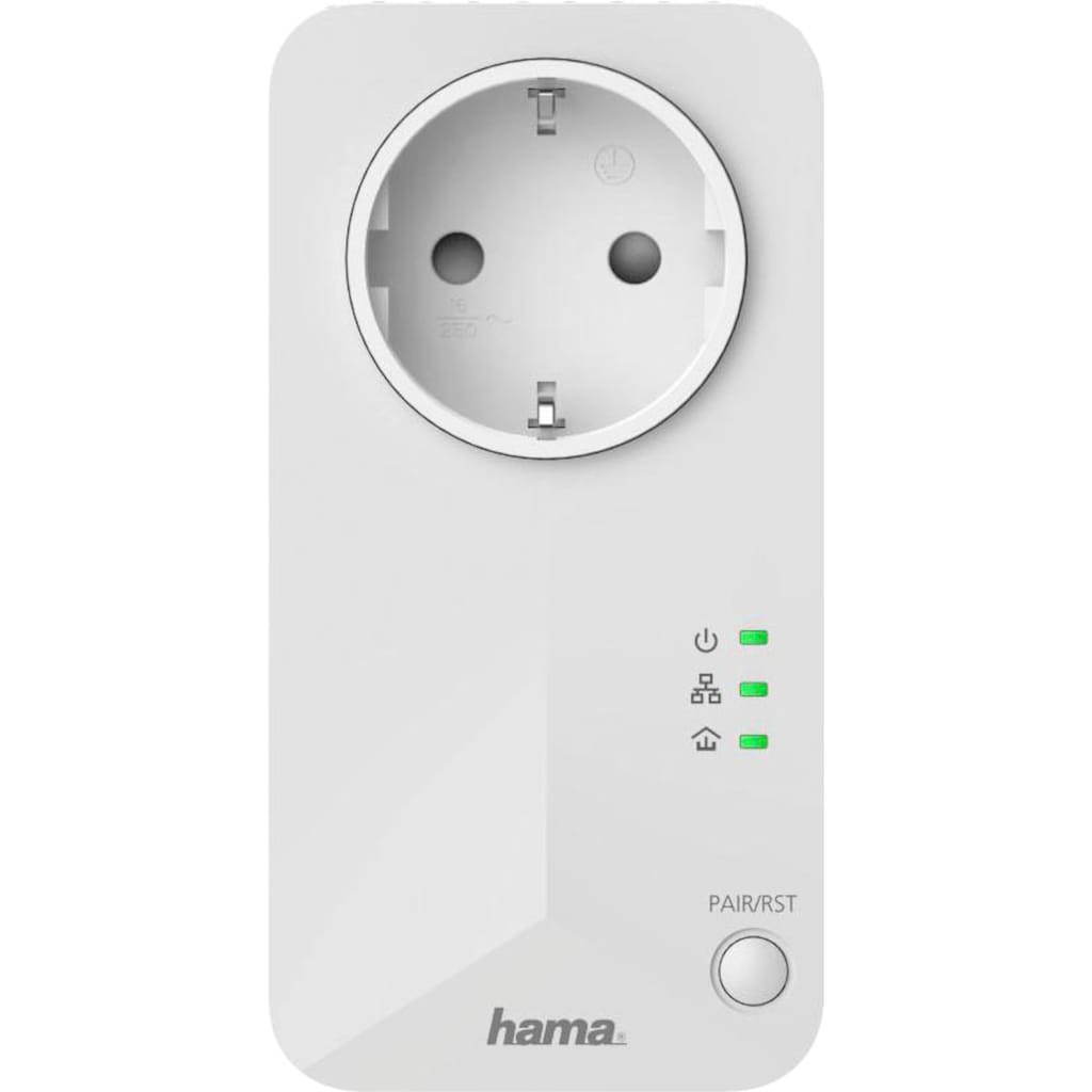 Hama Netzwerk-Adapter »Powerline 600 Mbps Set "Socket"«