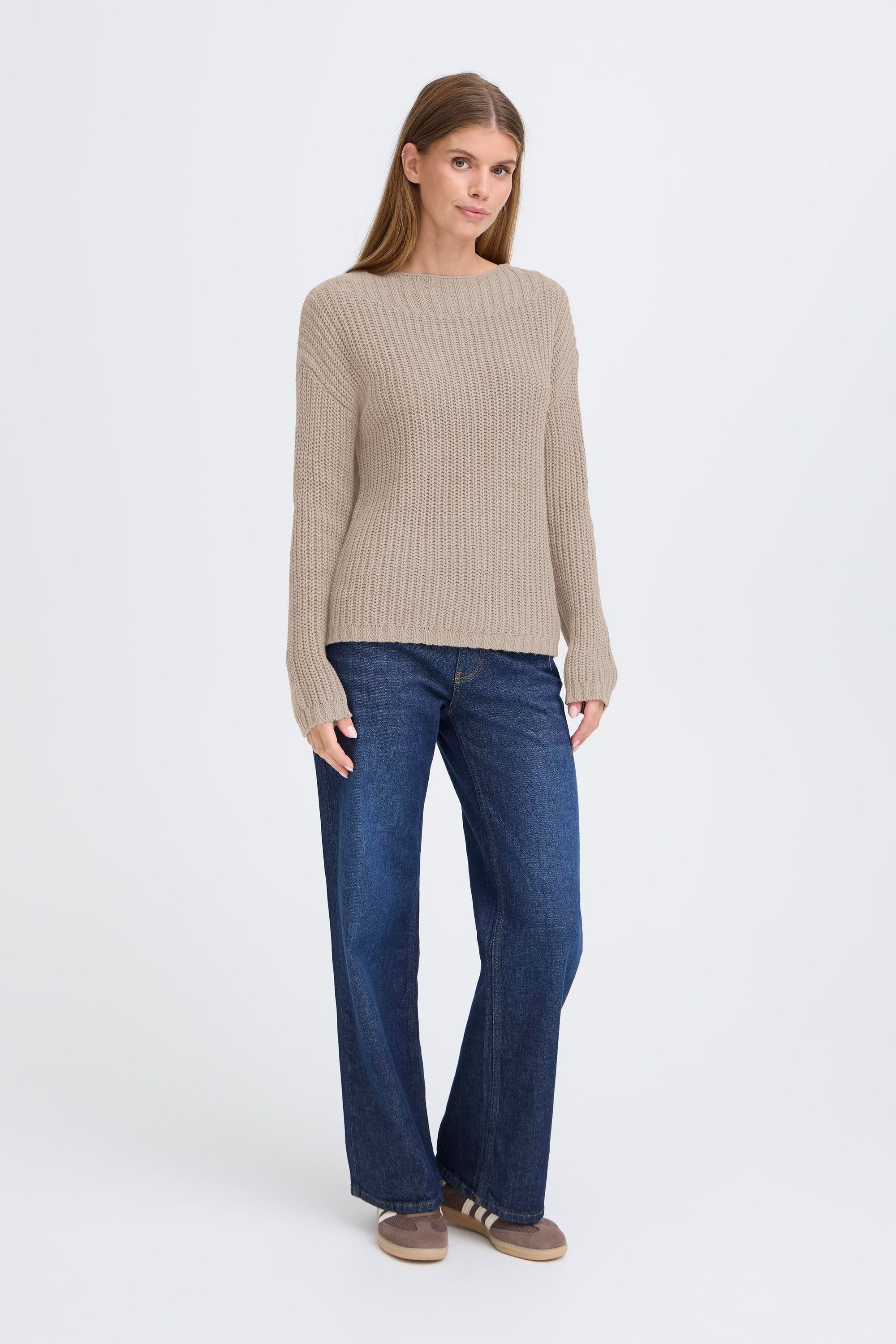 OXMO Strickfleece-Pullover »Strickpullover OXFKANNA«