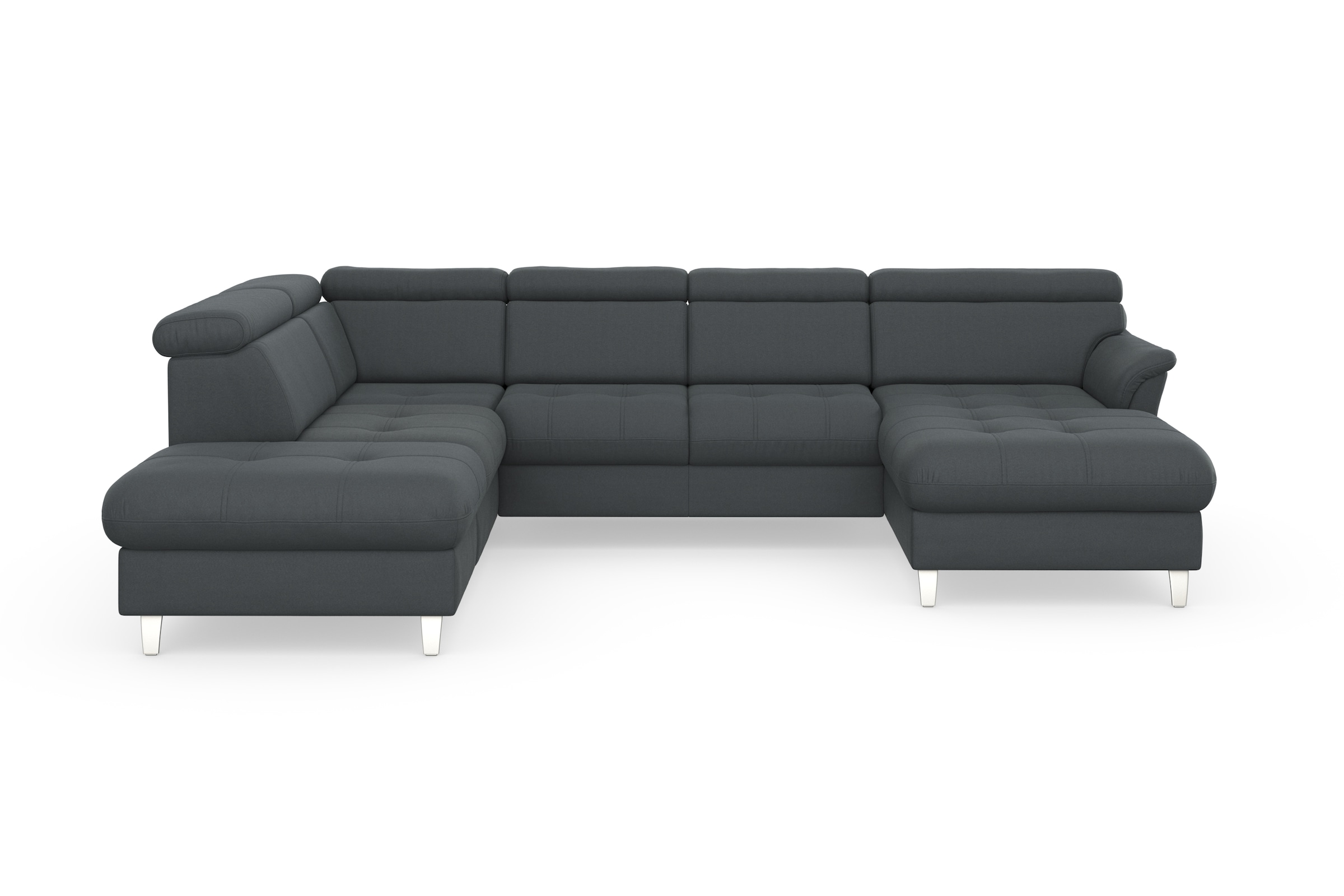 sit&more Wohnlandschaft »Marano U-Form«, inklusive Kopfteilverstellung, wahlweise mit Bettfunktion, Bettkasten
