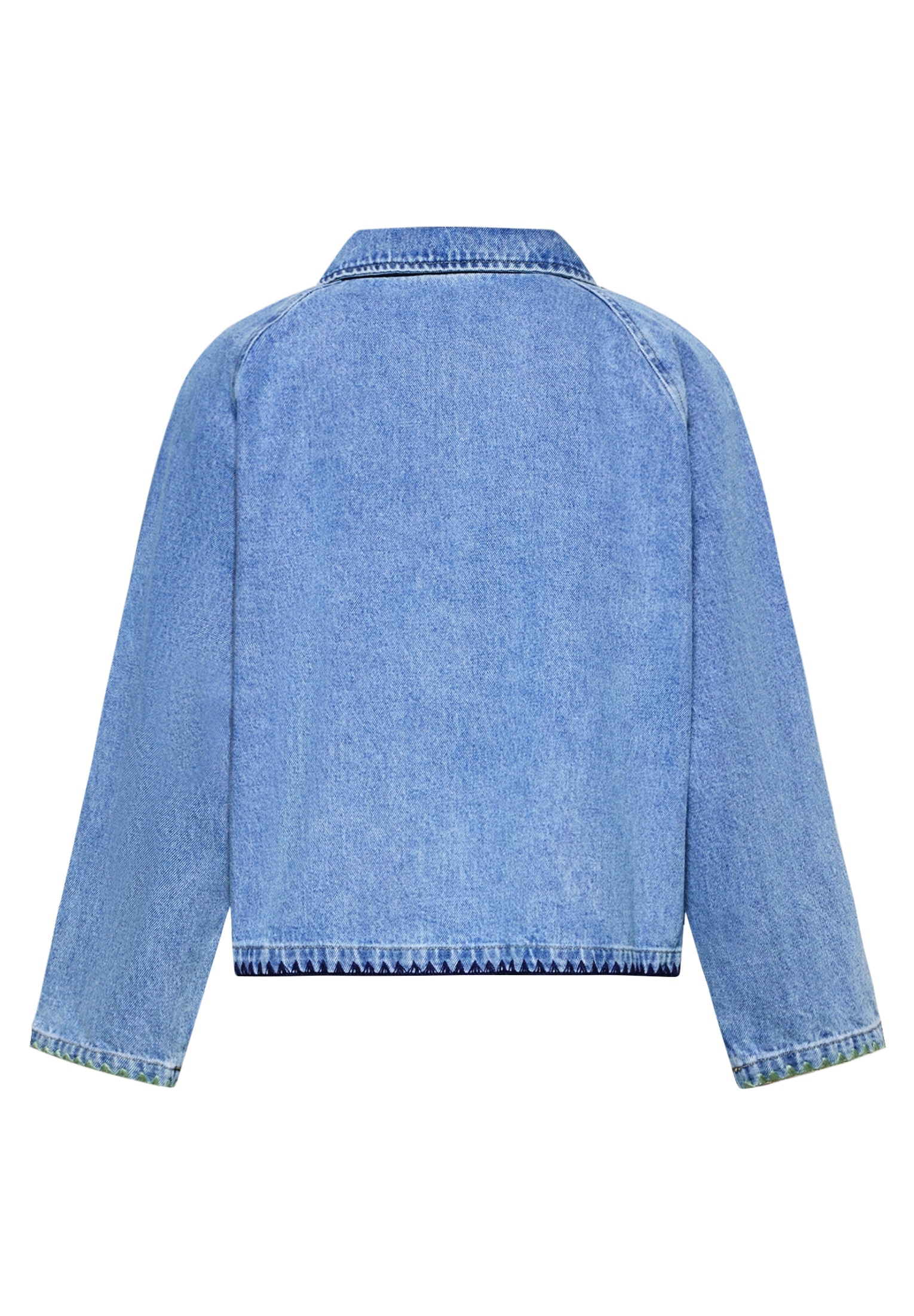 Amber & June Jeansjacke »Jeansjacke mit aufgesetzten Taschen«