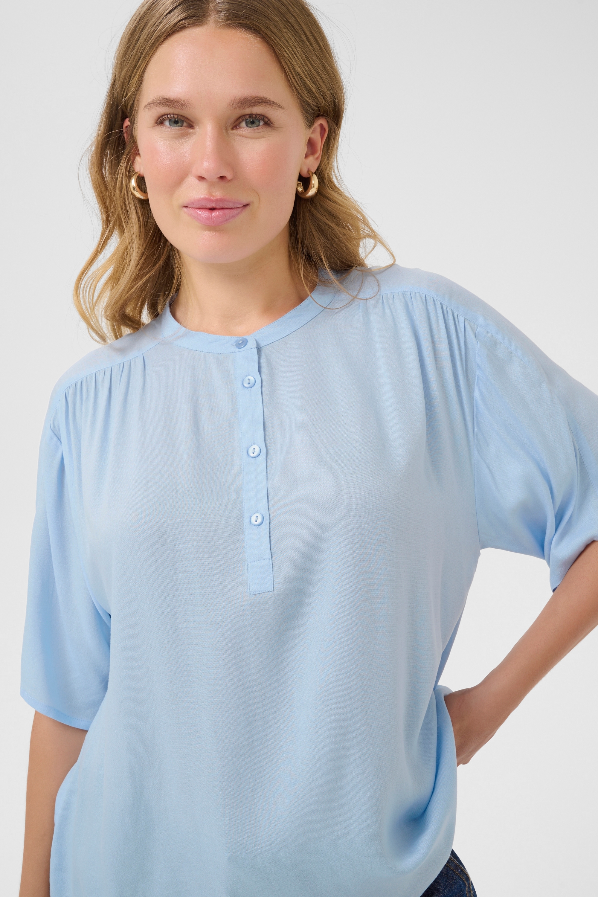 KAFFE Kurzarmbluse »Kurzarm-Bluse BPcharlotte«