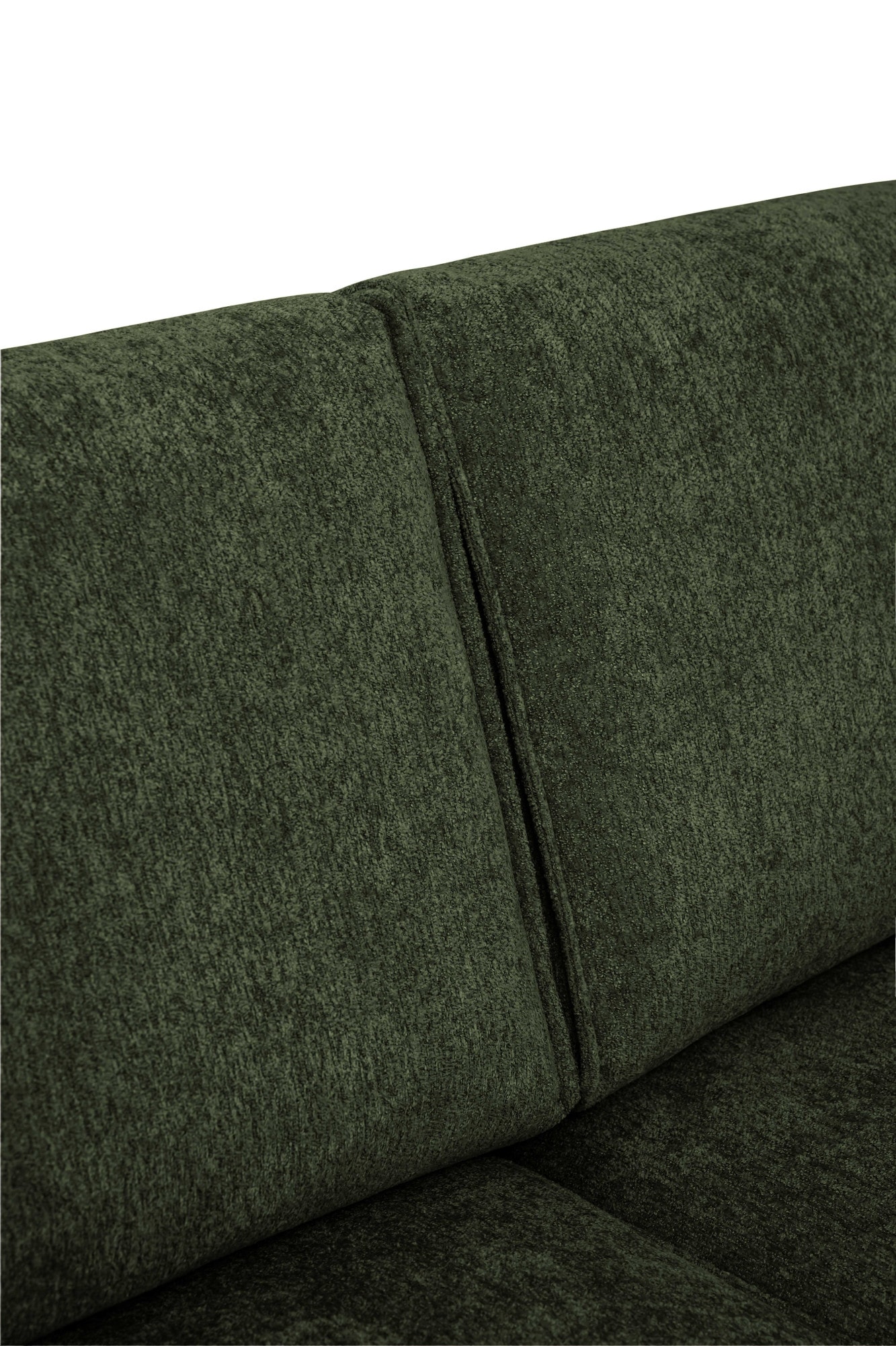 Places of Style Ecksofa »Polsterecke Oland, Struktur, Flachgewebe, Luxus-Microfaser, Boucle«, L-Form, 289 cm, Wellenunterfederung, Skandi-Design, Metallfüße