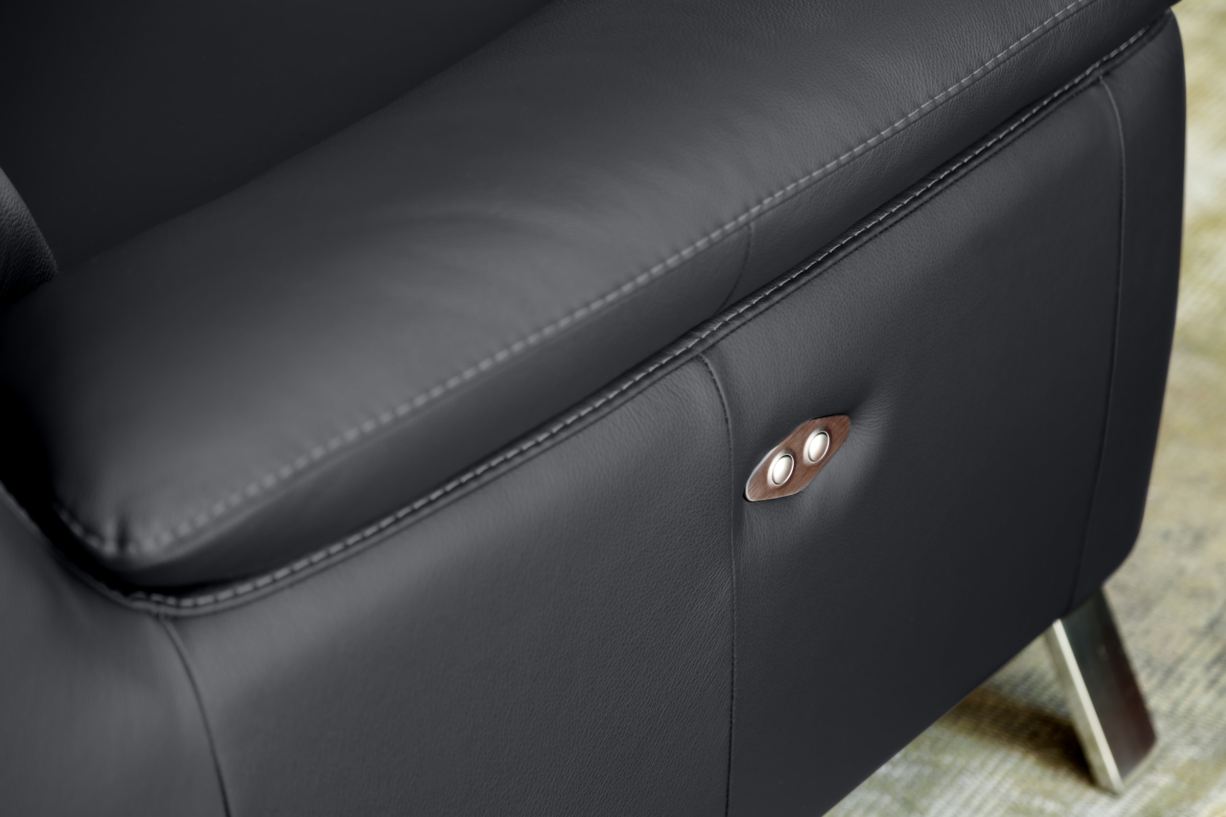 CALIA ITALIA 3-Sitzer »Roby italienisches Designsofa mit exzellentem Sitzkomfort«, erstklassigem Lederbezug