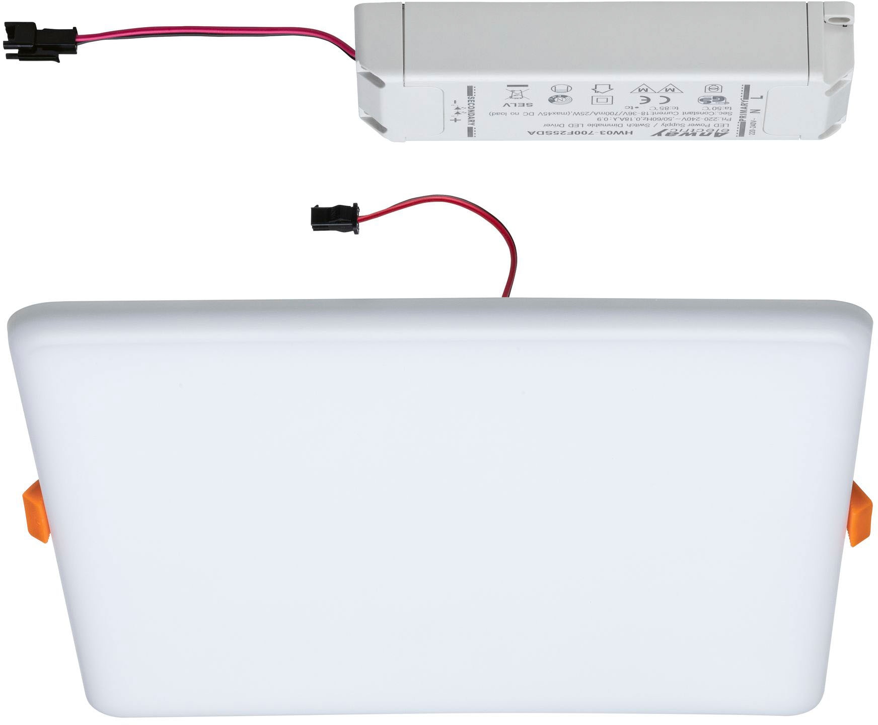 Paulmann LED Bad-Einbauleuchte »Veluna«, Schutzart IP44 spritzwassergeschützt,  3-Stufen-dimmbar