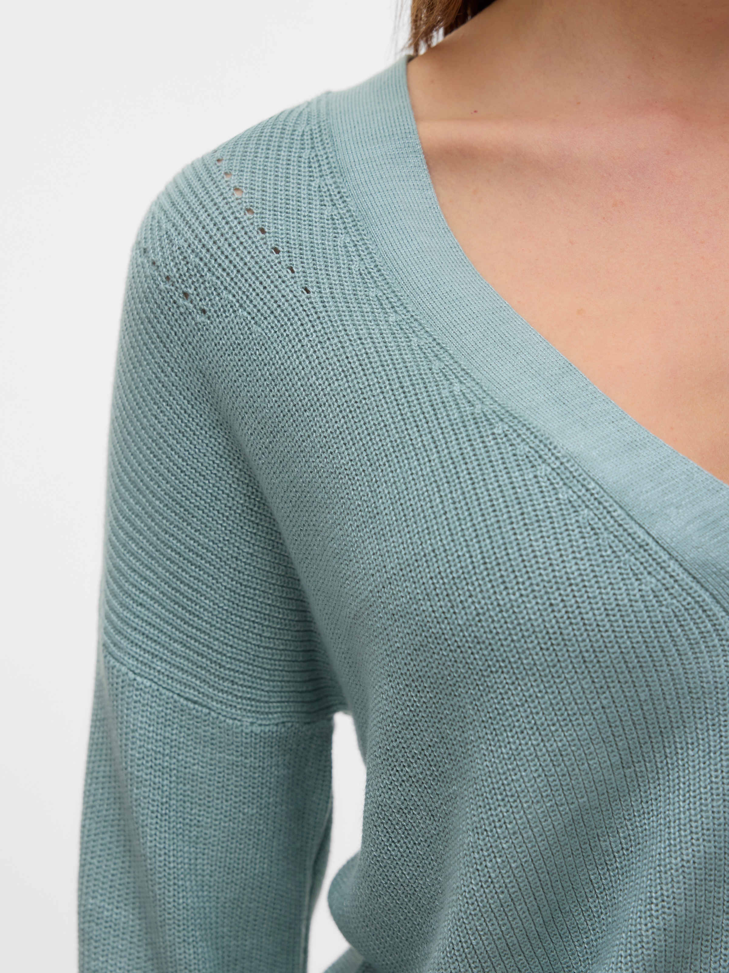 Vero Moda Strickjacke »VMNEWLEXSUN LS SHORT V-NECK CAR GA NOOS«, mit Knopfleiste