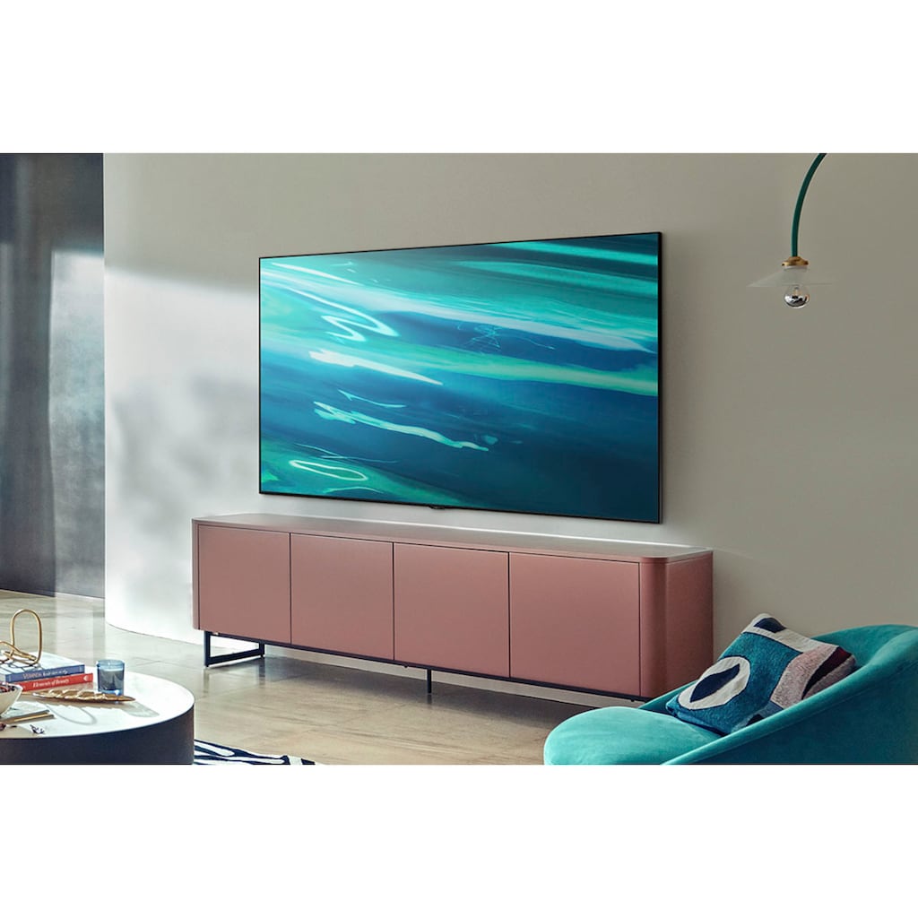 Samsung QLED-Fernseher »GQ55Q80AAT«, 138 cm/55 Zoll, 4K Ultra HD, Smart-TV, Quantum HDR 1500,Quantum Prozessor 4K,Direct Full Array