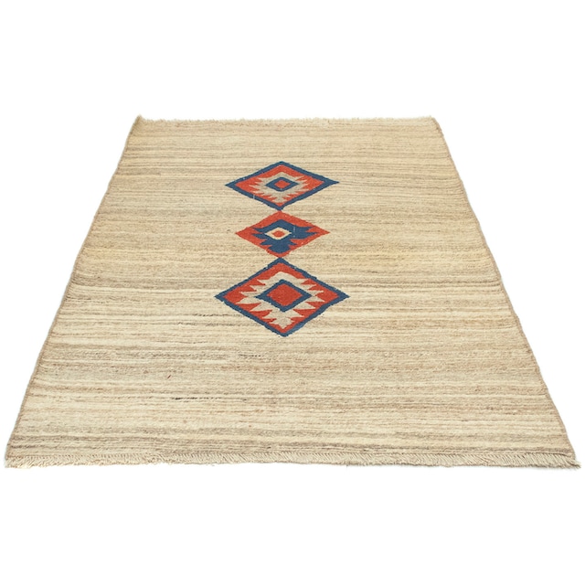 morgenland Wollteppich »Gabbeh Teppich handgeknüpft beige«, rechteckig,  handgeknüpft bestellen bei OTTO