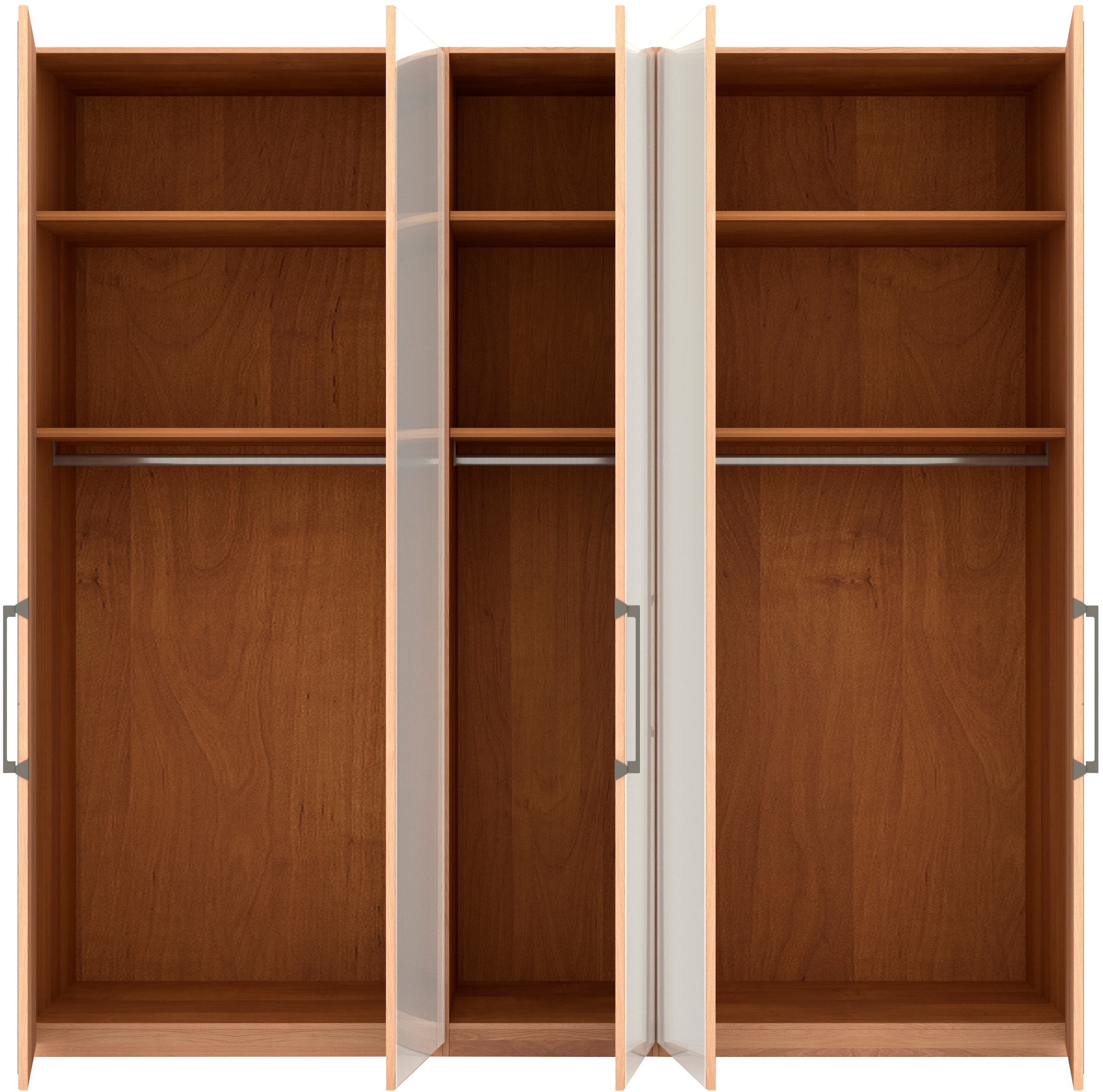 Musterring Drehtürenschrank »Sorrent, Kleiderschrank, Schrank, teilmassiv Eiche«, (mit Türdämpfern, in 5 Breiten & 2 Höhen, extra Böden, MADE IN GERMANY), Türen Eiche massiv oder als Parsol-Bronze-Spiegel, verschiedene Maße