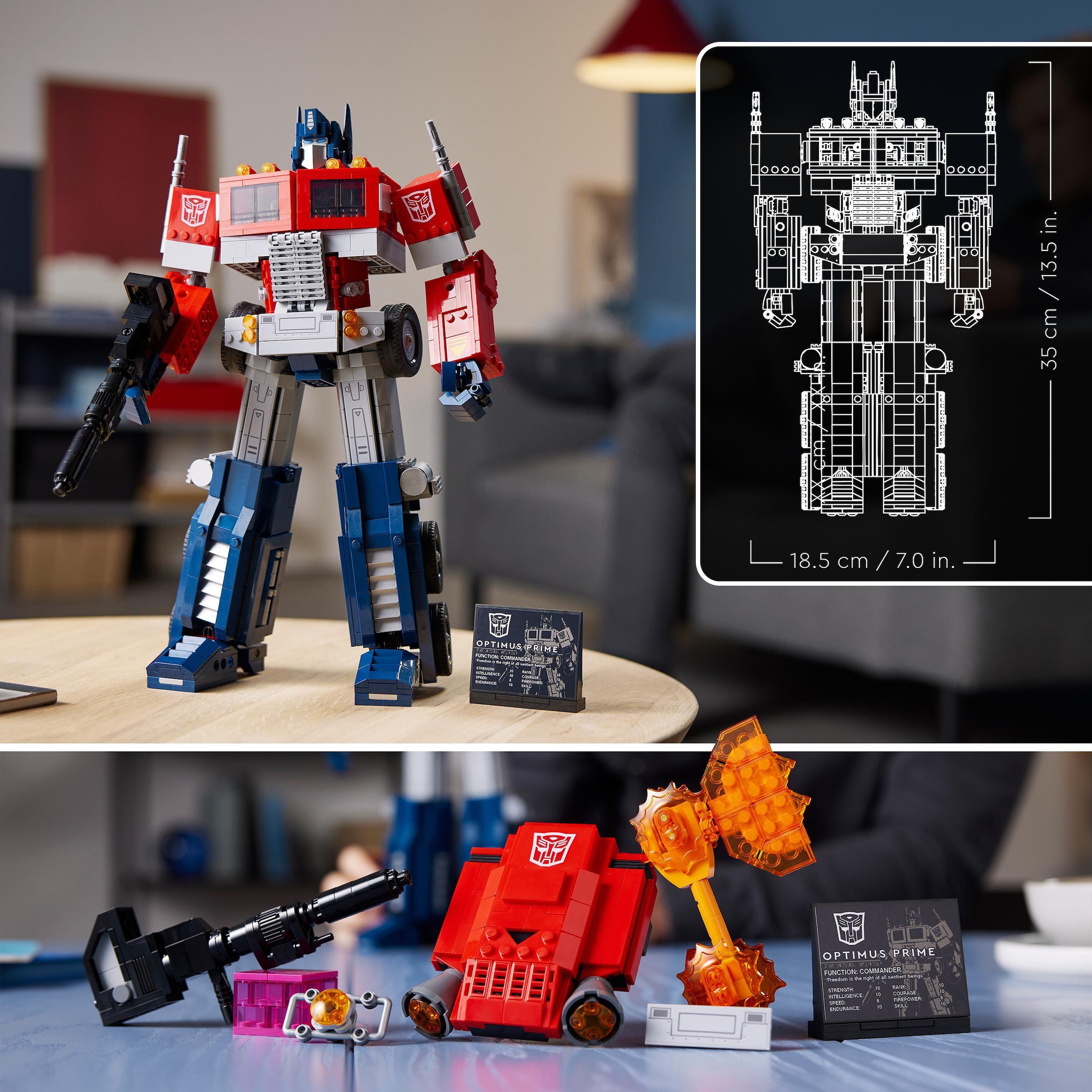 LEGO® Konstruktionsspielsteine »Optimus Prime (10302), LEGO® Icons«, (1508 St.), Made in Europe