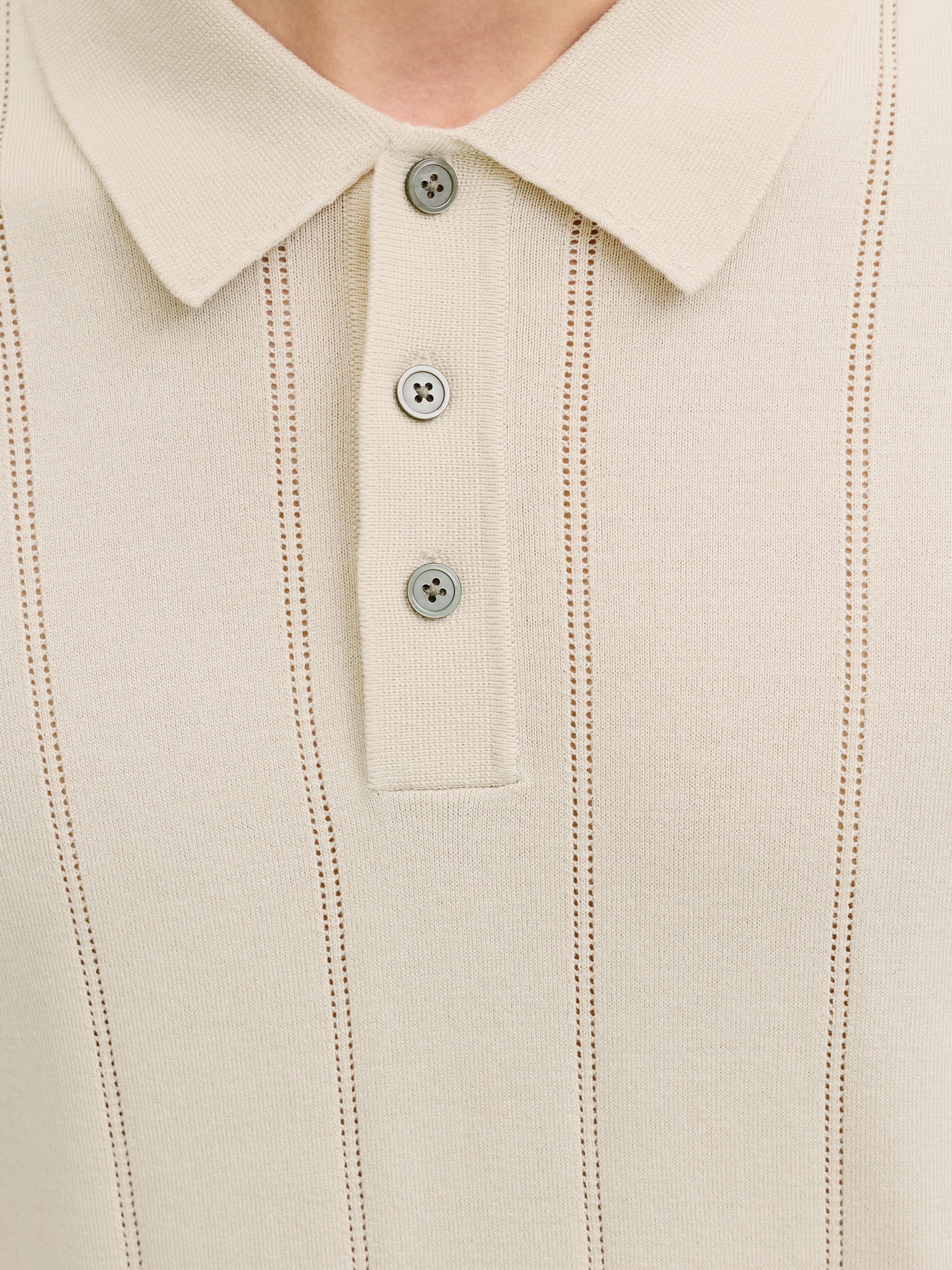 Jack & Jones Polokragenpullover »JPRBLAWILLIAM STRUCTURE KNIT POLO SS SN« Viskosemischung, regular fit