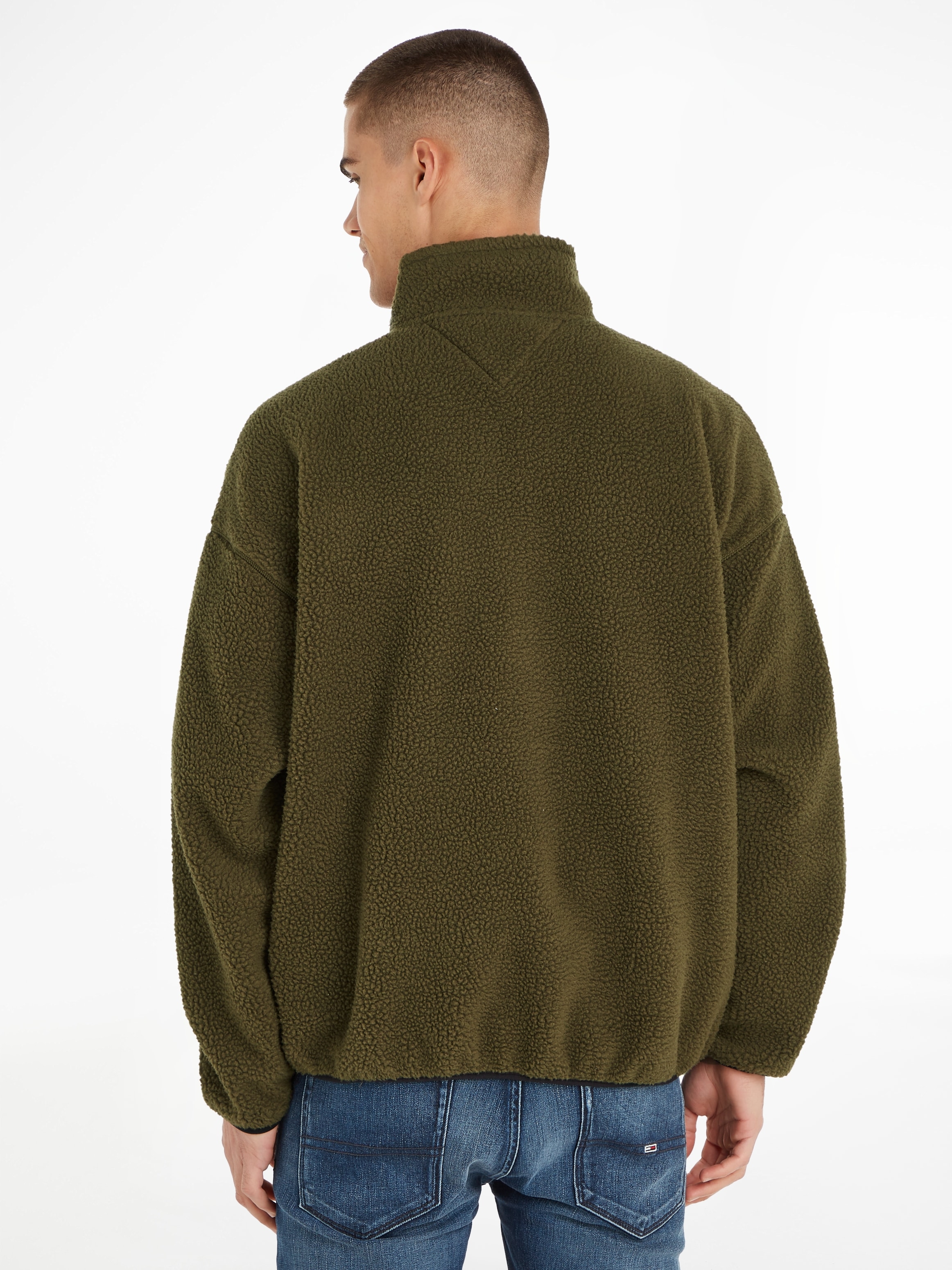 Tommy Jeans Fleecepullover »TJM OVZ TONAL 1/2 ZIP SHERPA«