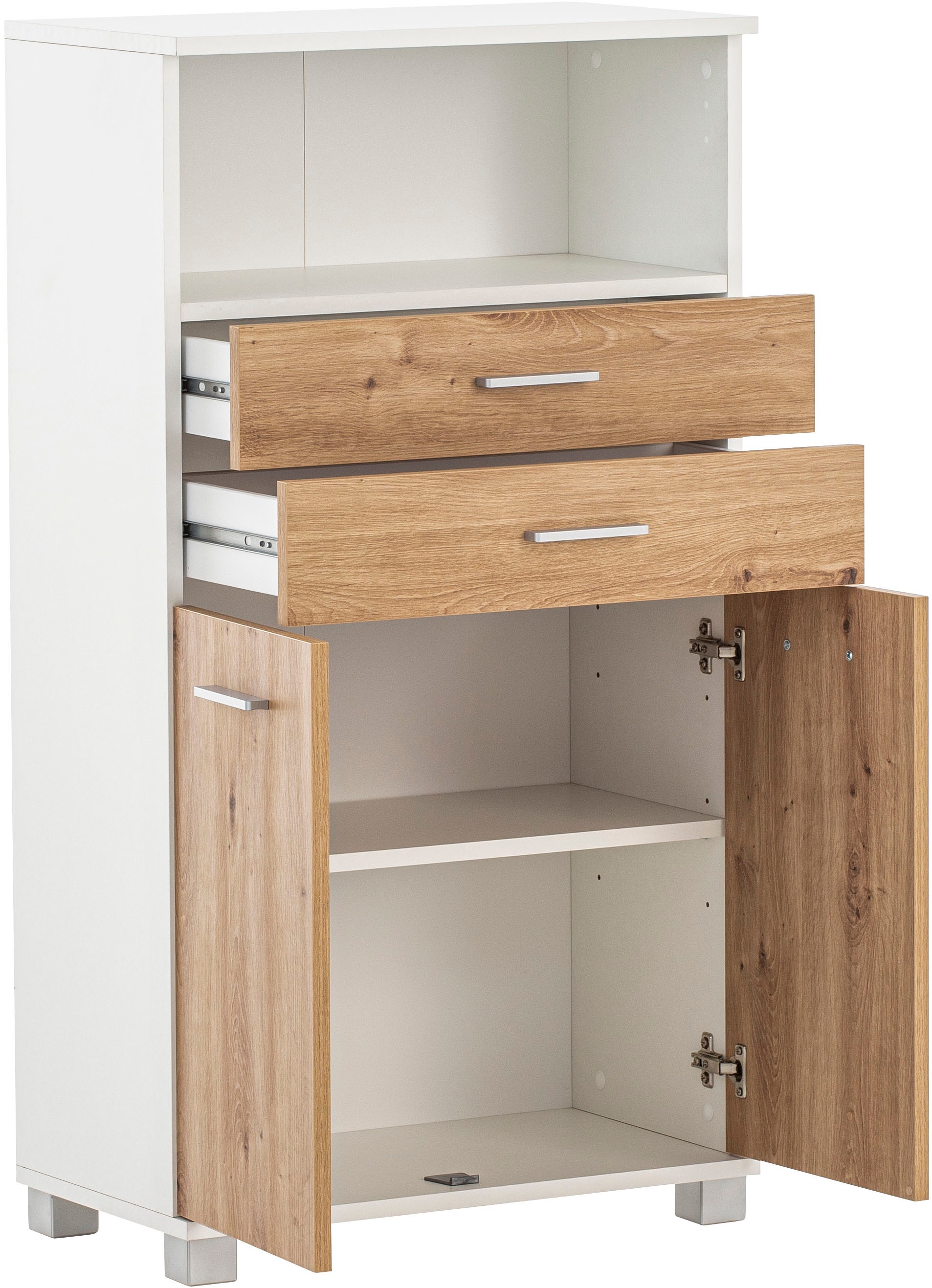 welltime Midischrank »Palermo, Breite 60 cm made in Germany«, Metallbeschläge