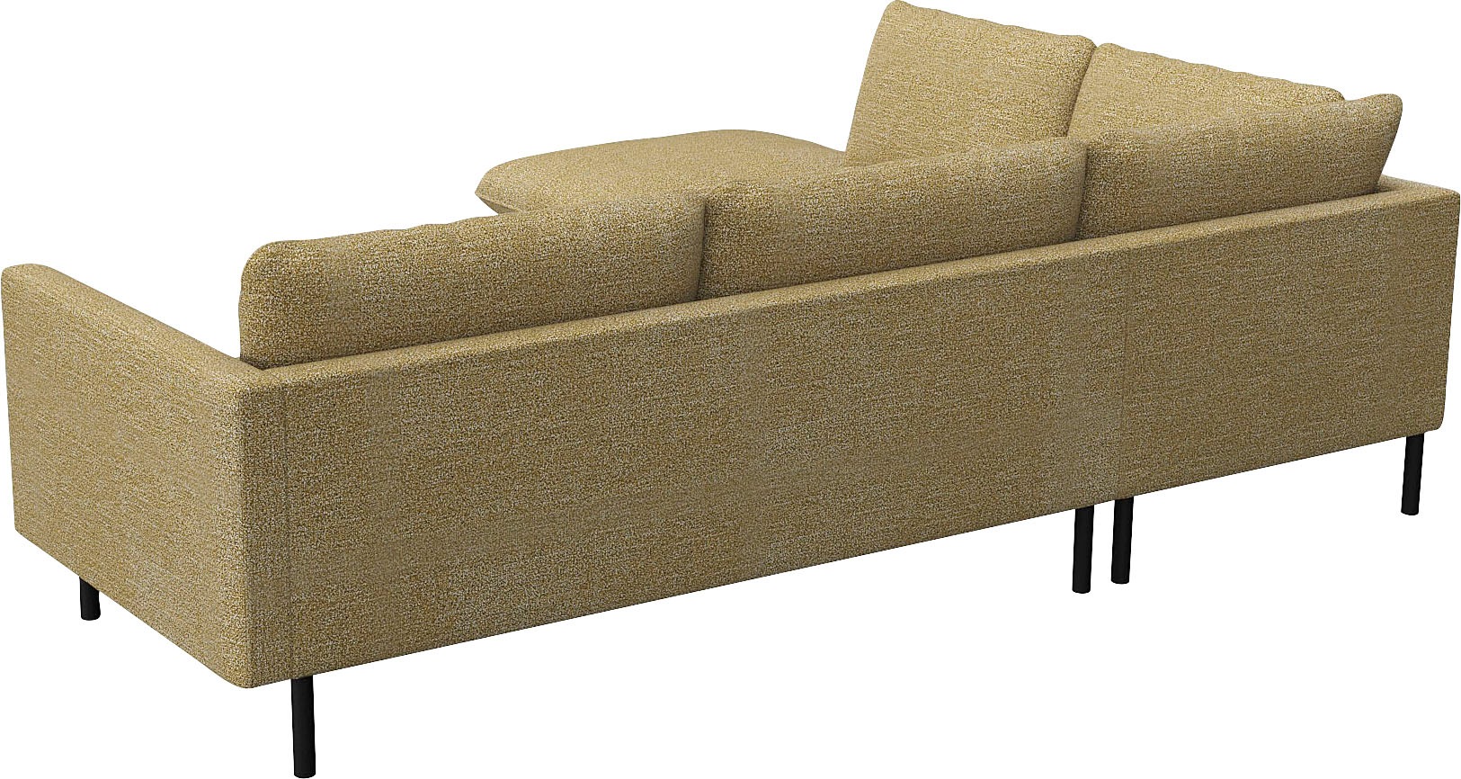 FLEXLUX Ecksofa »Bolzano Designsofa, bequem durch Kaltschaum im Sitz, L-Form«, lose Sitz -& Rückenkissen, hohe Füße