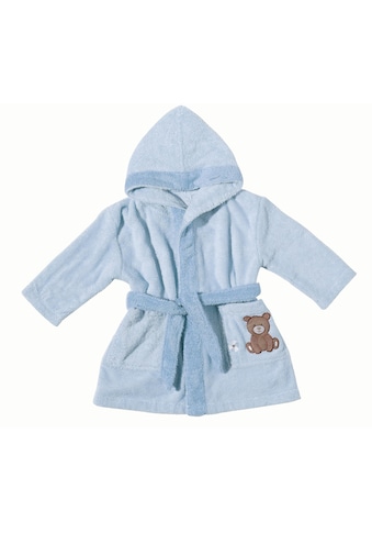 Babybademantel »Teddy Bear«, (1 St.), mit Kapuze und kleiner Stickerei, Organic Cotton