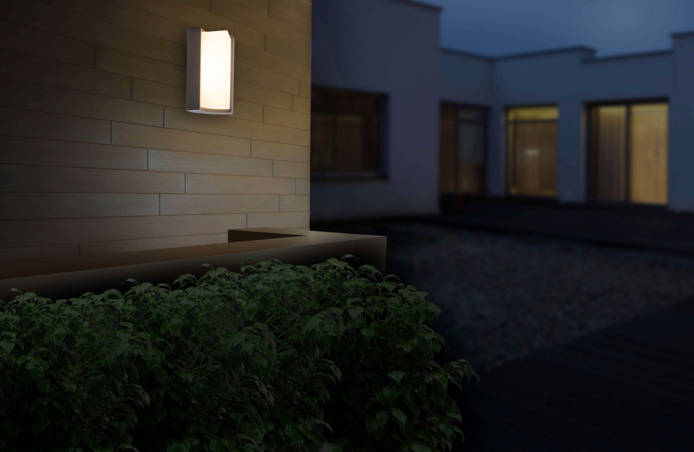 näve LED Außen-Wandleuchte »Rico«, 1 flammig, Leuchtmittel LED-Board | LED fest integriert, Wandleuchte, Terrasse, anthrazit, Höhe: 14,8cm, LED warmweiß