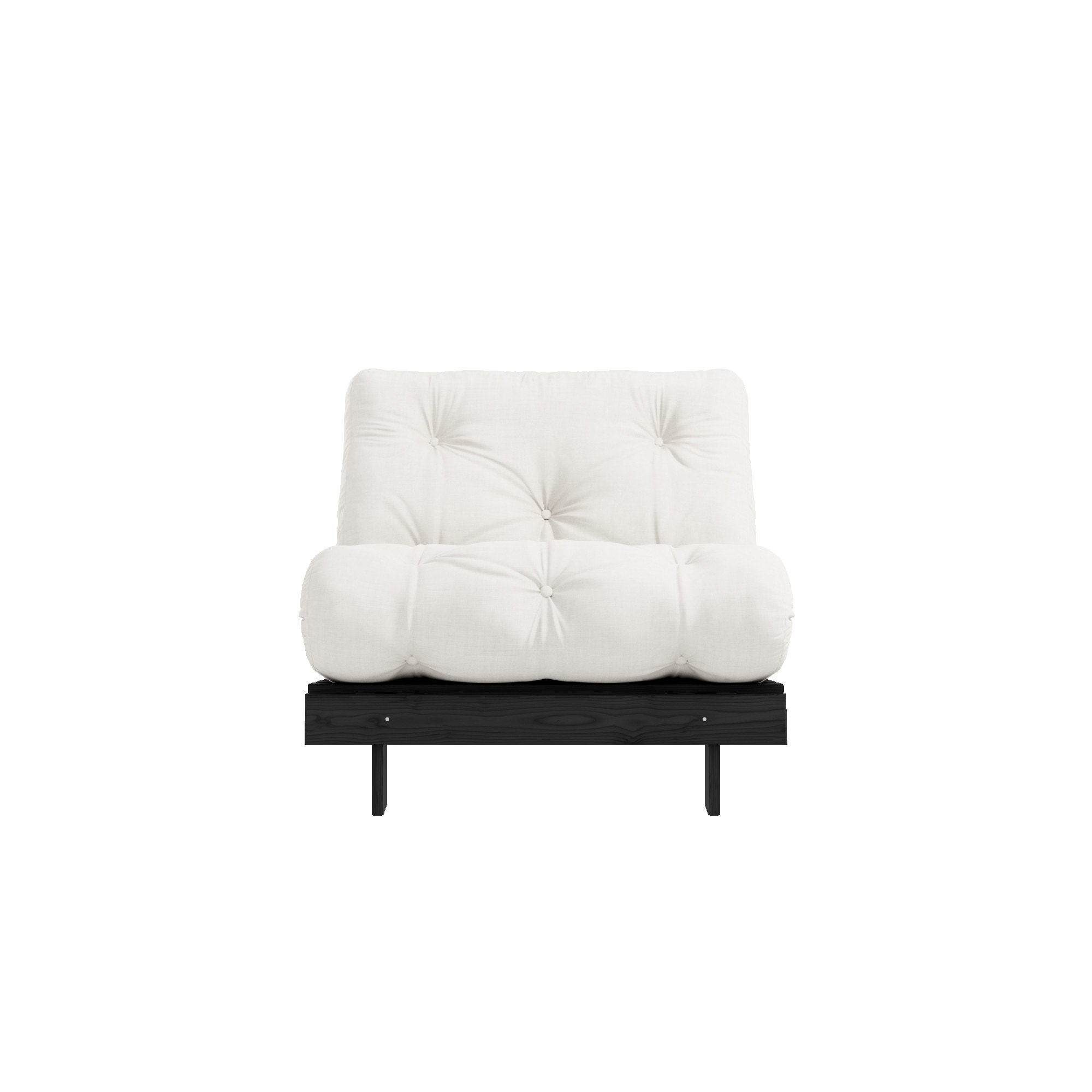 Karup Design Daybett »Daybett Roots Schlafsofa – Gästebett & Sofa aus FSC -Kiefer« Inkl. Futonmatratze in beige, Größe Liegefläche B/L: 90 cm x 200...