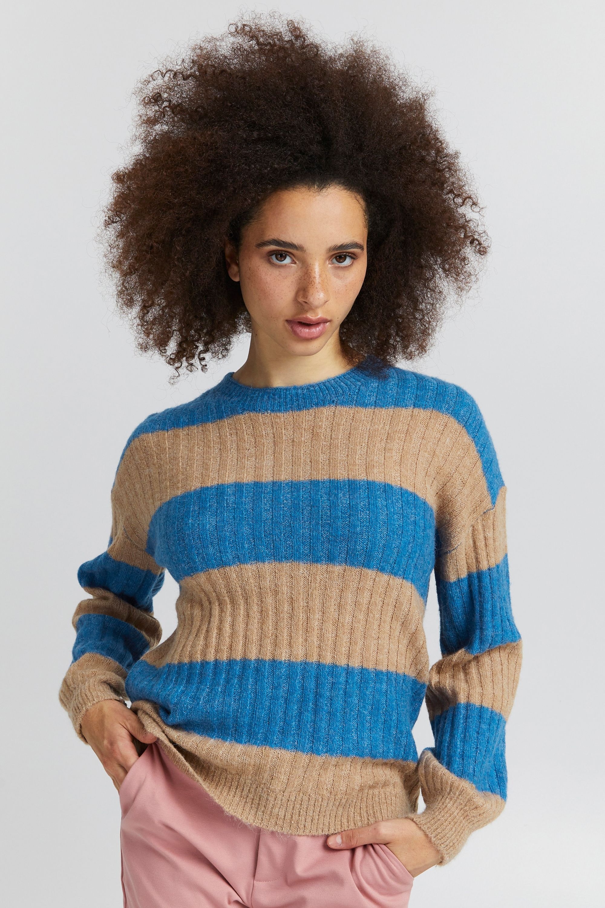 Ichi Strickfleece-Pullover »Strickpullover IHKamara«
