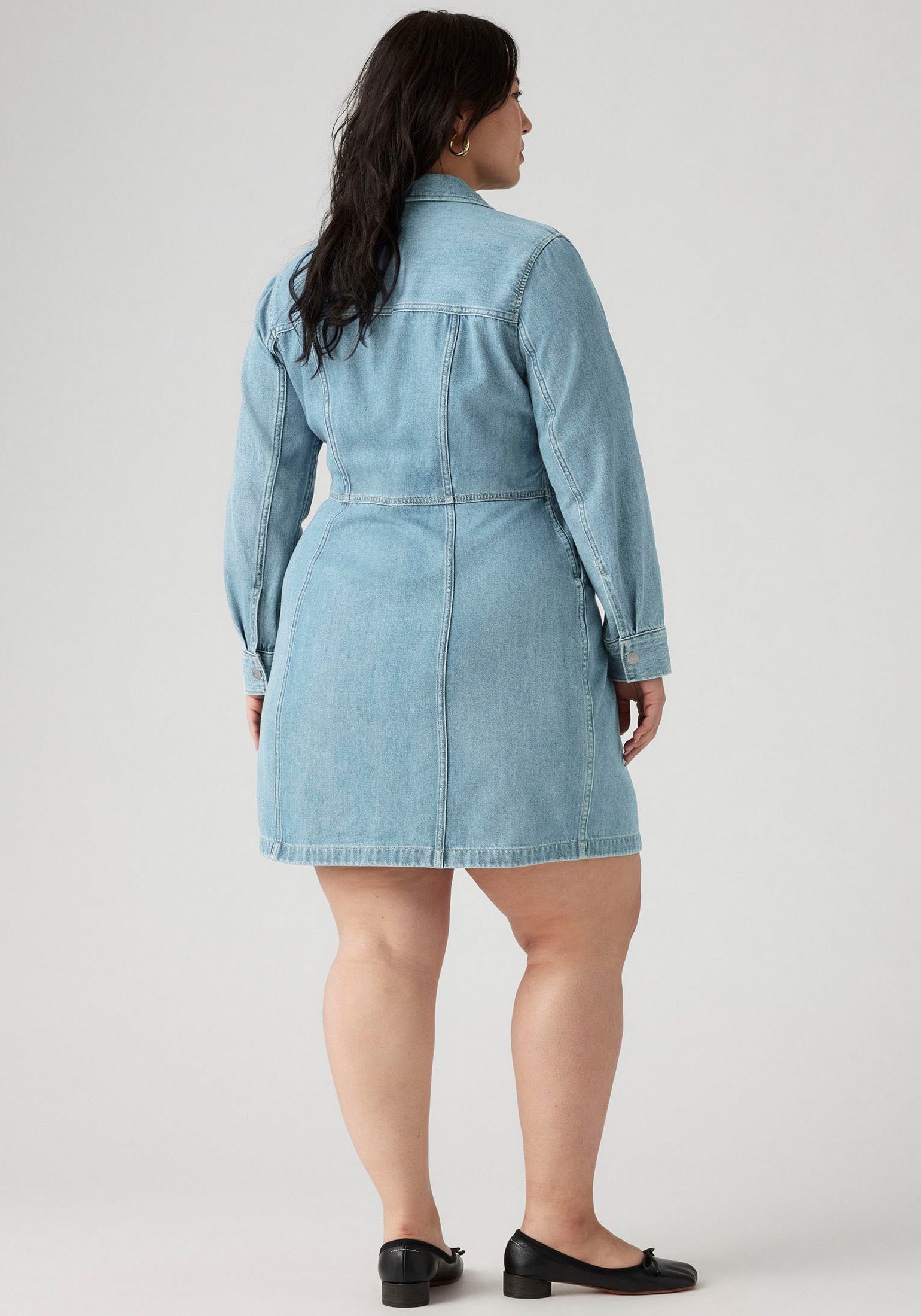 Levi's® Plus Jeanskleid, aus klassischem Baumwolldenim
