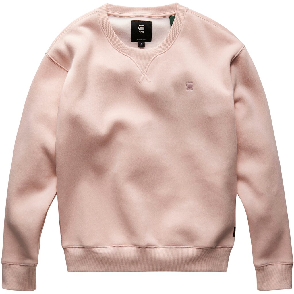 G-Star RAW Sweatshirt »Premium Core Sweater«, mit gerippten Rundhalsausschnitt und dreieckigen Einsatz vorne
