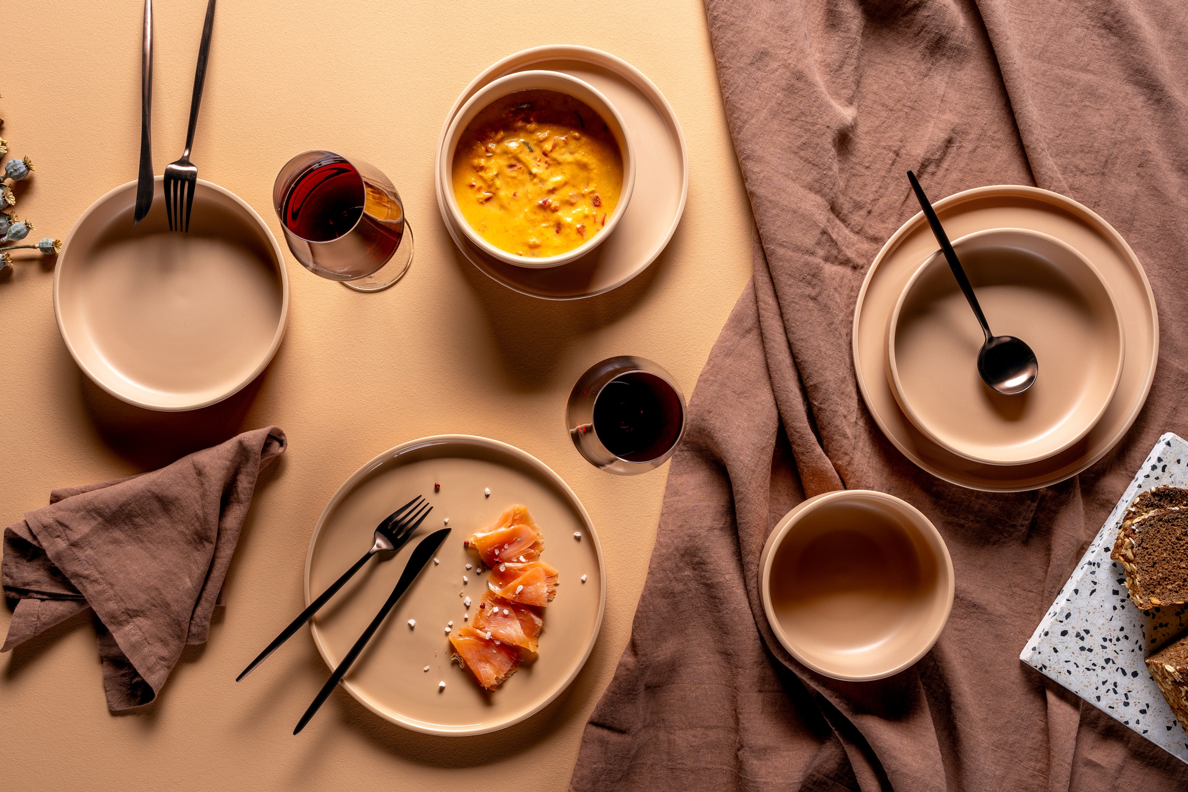 LEONARDO Teller-Set »Speiseteller ROMA, Keramikteller, ca. 27 cm, 6-teilig« Geschirr-Set, Service, spülmaschinengeeignet