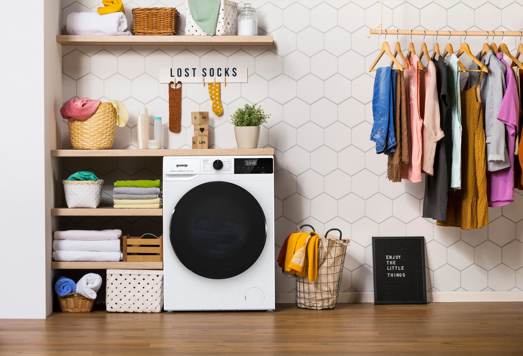 GORENJE Waschmaschine »WNHAI 14 APS/DE«, 10 kg, 1400 U/min, AquaStop