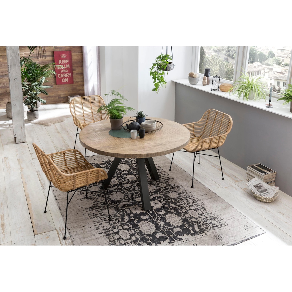 SIT Esstisch »Tops&Tables«, mit Massivholzplatte aus Mangoholz, runder Tisch