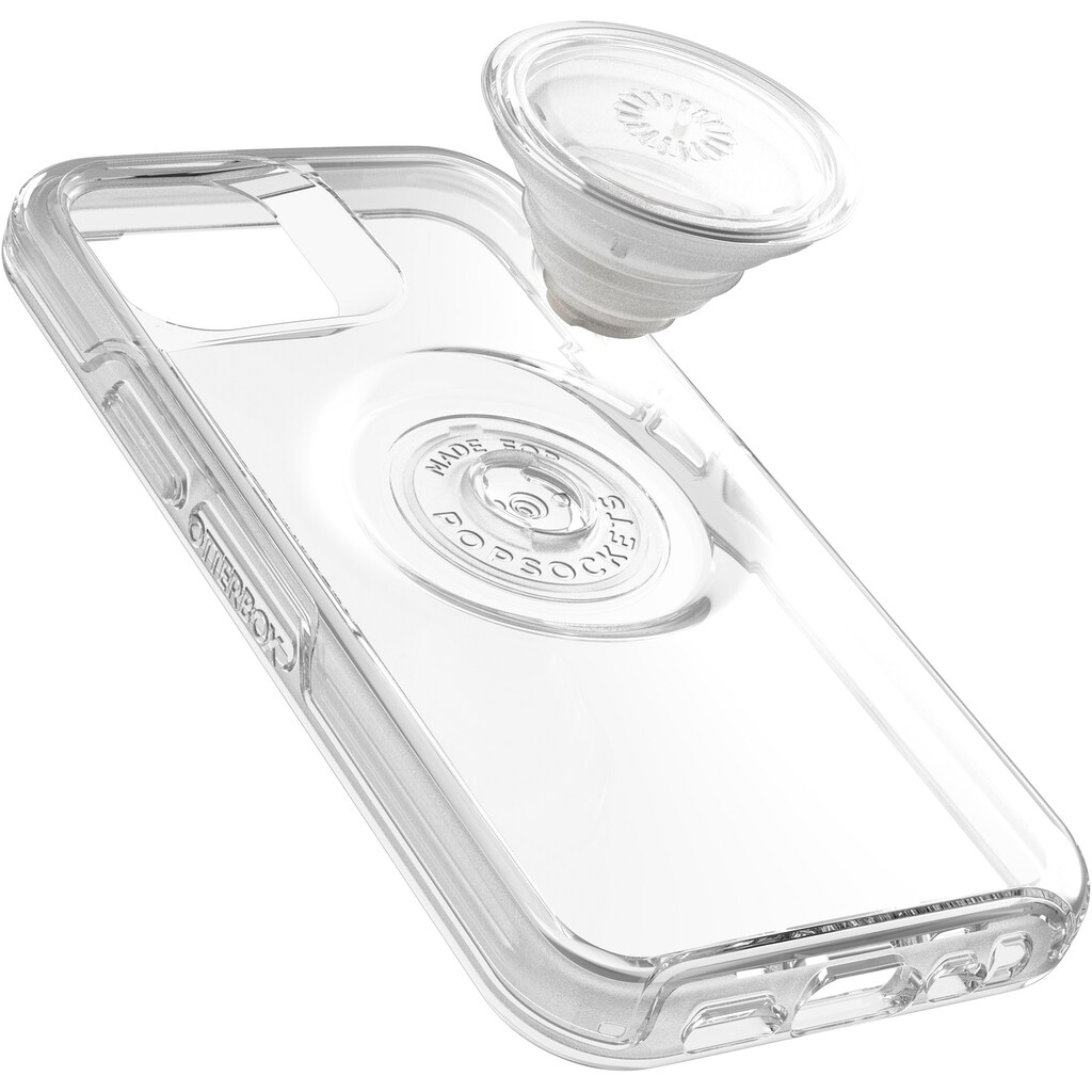 Otterbox Smartphone-Hülle »Otter+Pop Symmetry Clear iPhone 12 mini«, iPhone 12 Mini, integrierter PopGrip