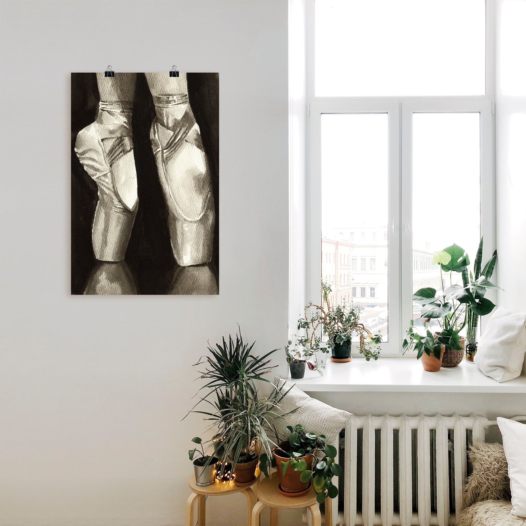 Artland Wandbild »Balletschuhe II«, Sport, (1 St.), als Leinwandbild, Poster in verschied. Größen