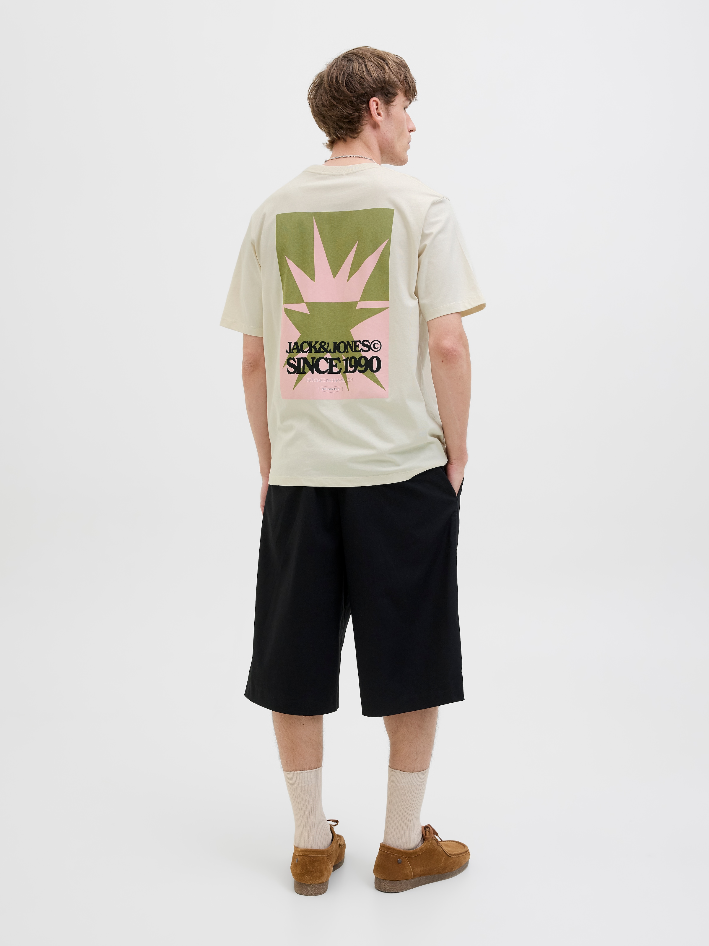 Jack & Jones Print-Shirt »JORTAVIRA POSTER TEE SS CREW NECK«, mit Backprint
