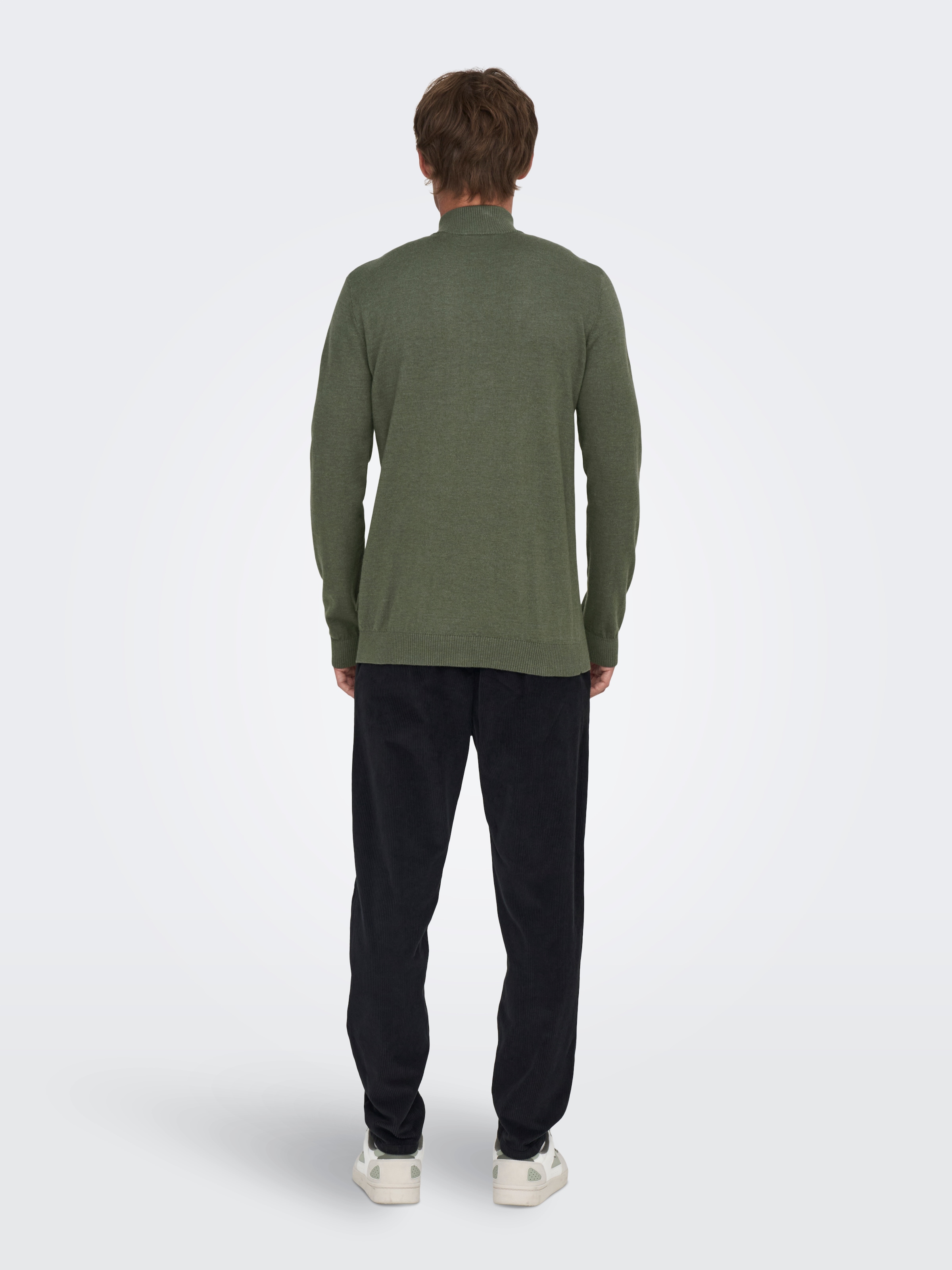 ONLY & SONS Troyer »ONSLOUI REG 12 MEL HALF ZIP KNIT NOOS«