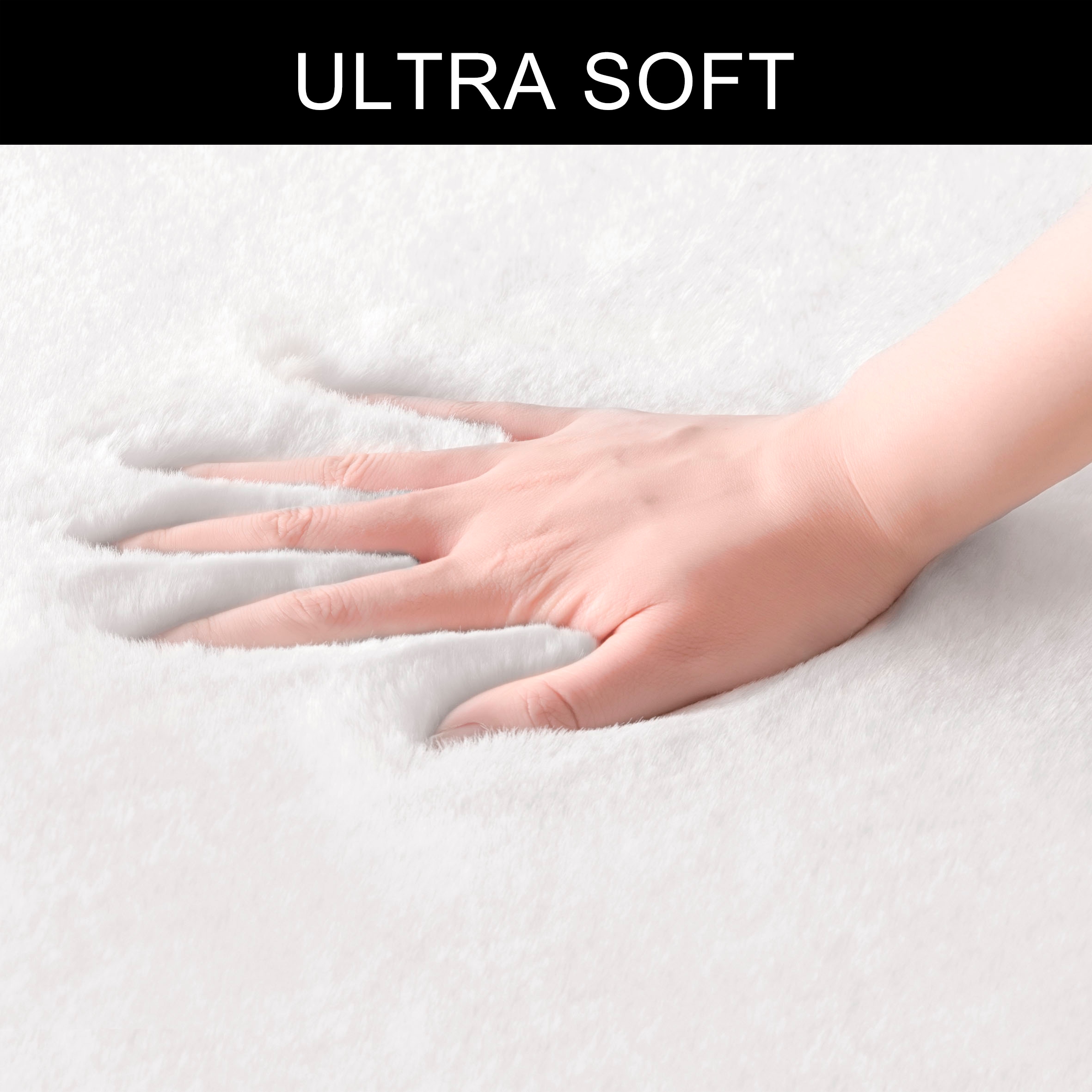 my home Badematte »Valeria, Kaninchenfell-Haptik« Höhe 20 mm rutschhemmend beschichtet fußbodenheizungsgeeignet | strapazierfähig Kunstfell, weicher Badteppich