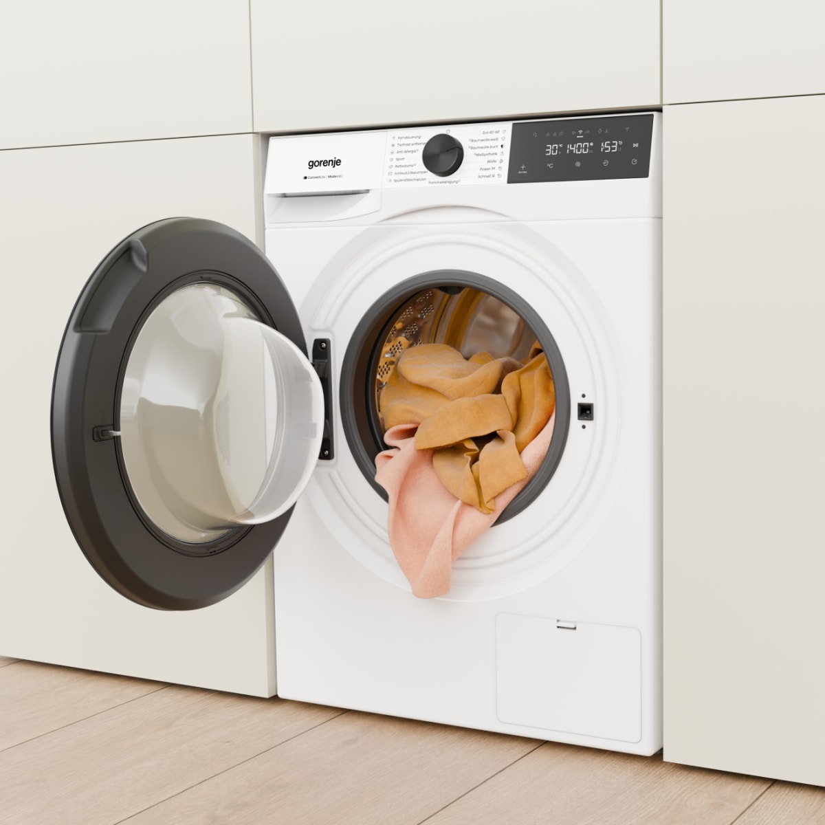 GORENJE Waschmaschine G400 »W5G474A2P1« 7 kg 1400 U/min 20% besser als Energieklasse A, Trommelreinigungsprogramm