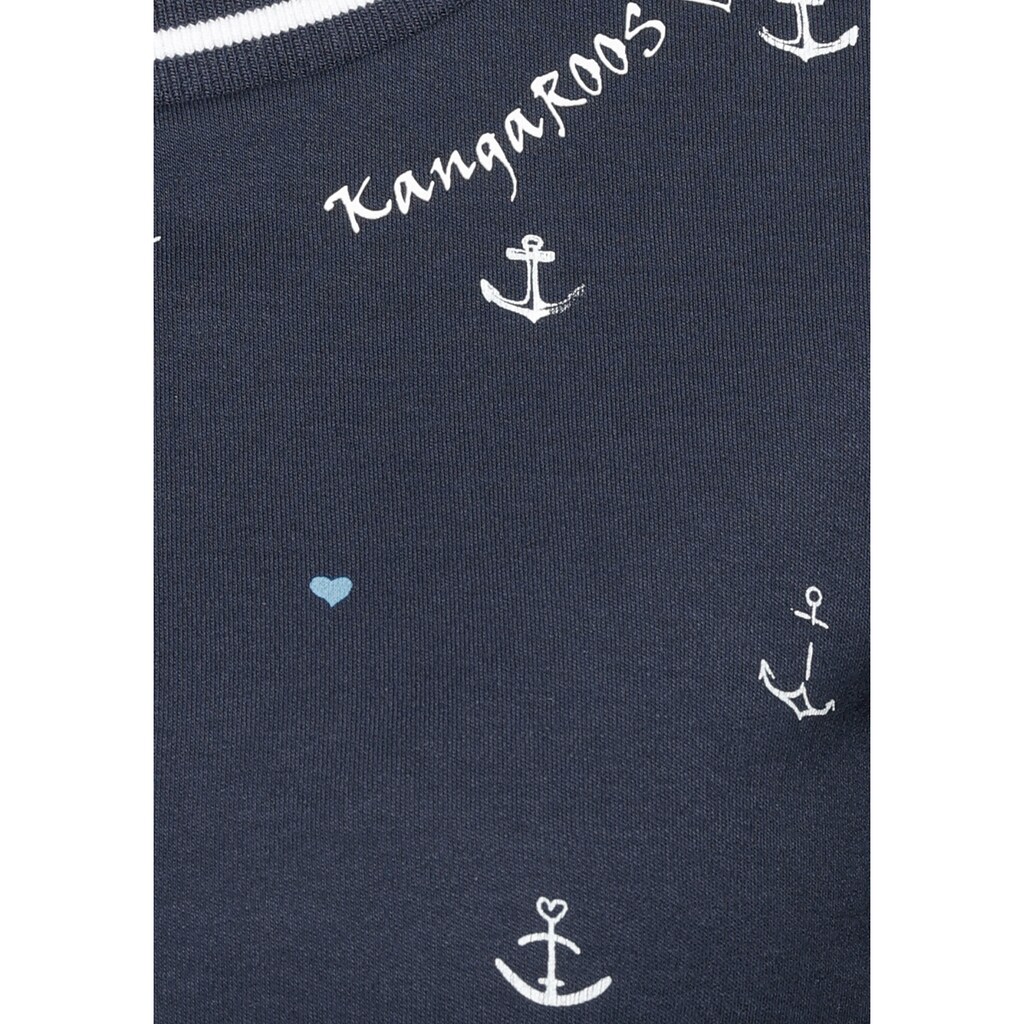 KangaROOS Sweatshirt, in verschiedenen maritimen Druck-Varianten