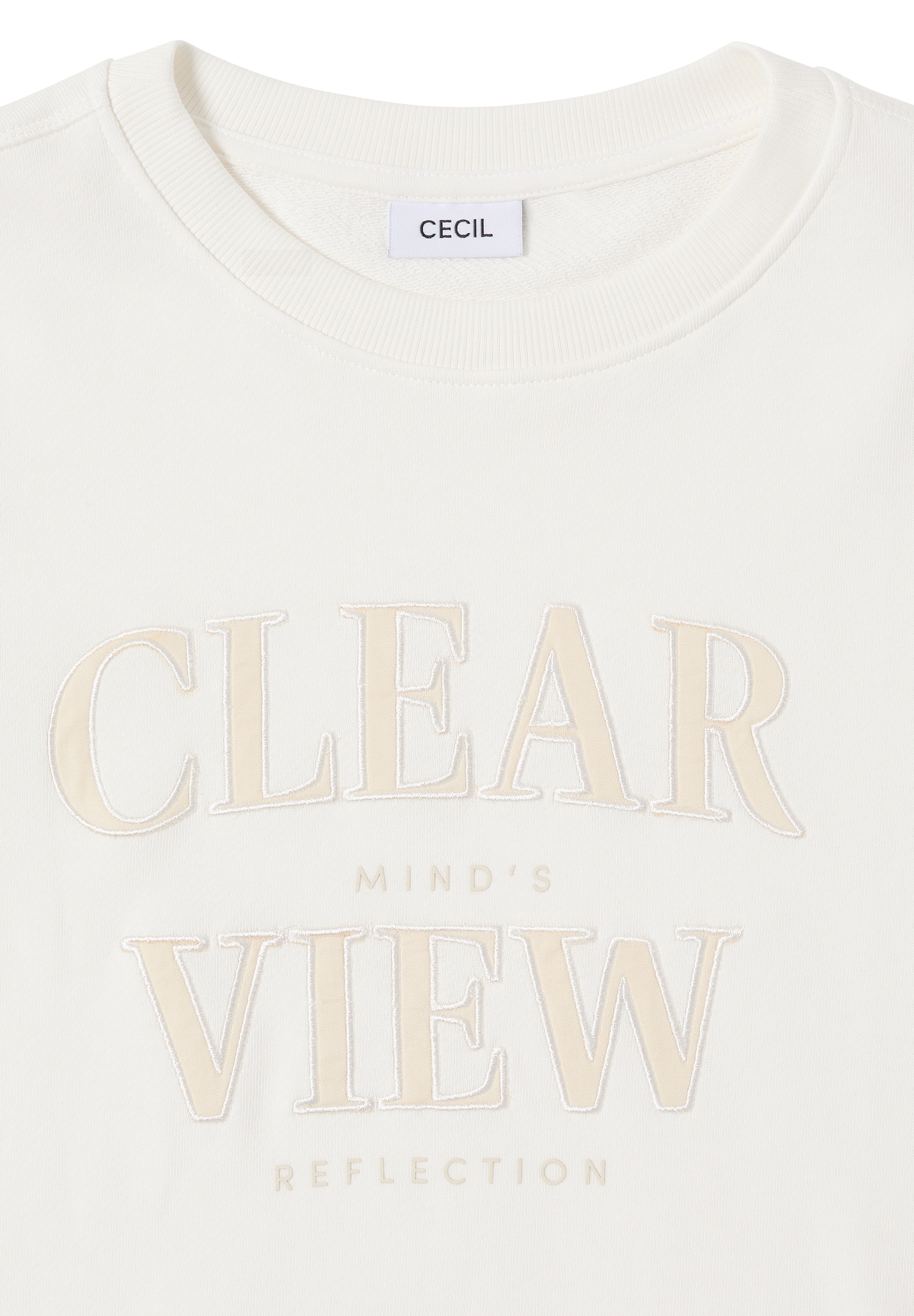 Cecil Sweatshirt , mit Wording Artwork
