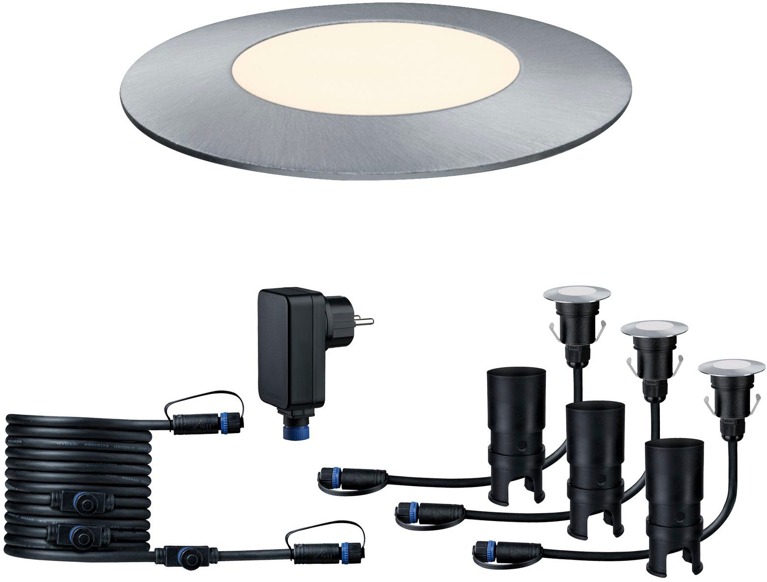 Paulmann LED Einbauleuchte »Plug & Shine«, 3 flammig, Leuchtmittel LED-Modul | LED fest integriert, LED-Modul, IP65 3000K