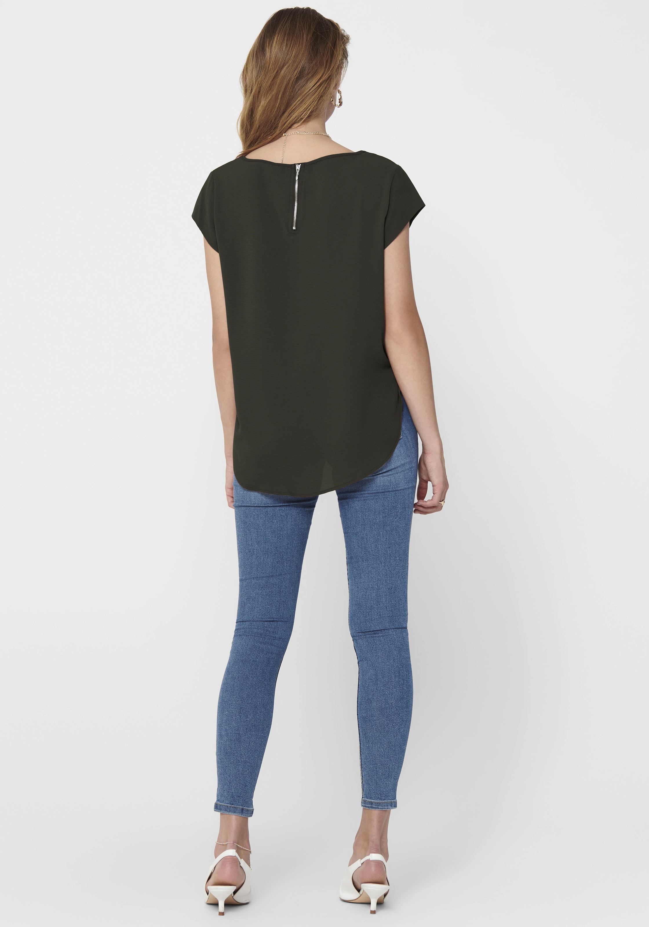 ONLY Shirtbluse »ONLVIC S/S SOLID TOP«
