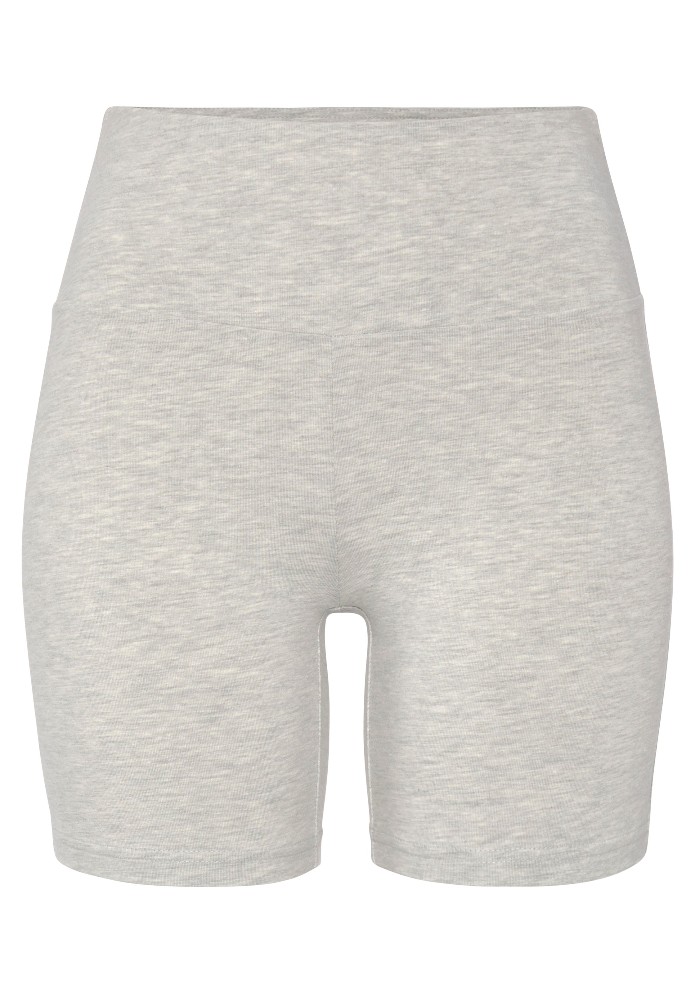 LASCANA Shorts  mit breitem Bündchen und Logodruck