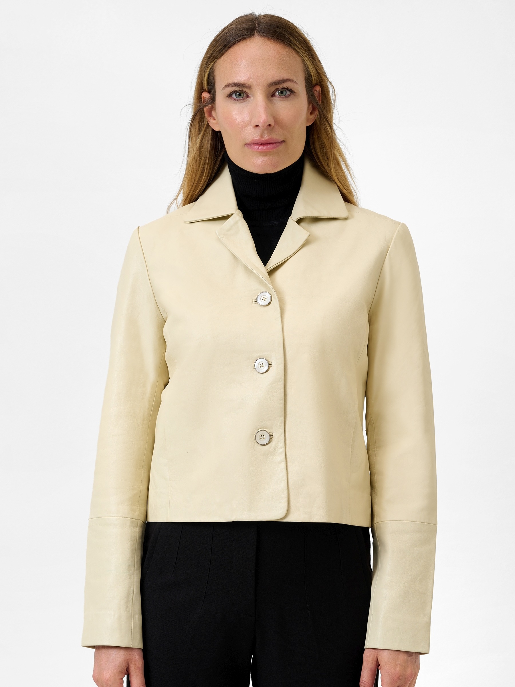 RICANO Lederjacke »Lederjacke Esther« ohne Kapuze Handgefertigt aus echtem Leder