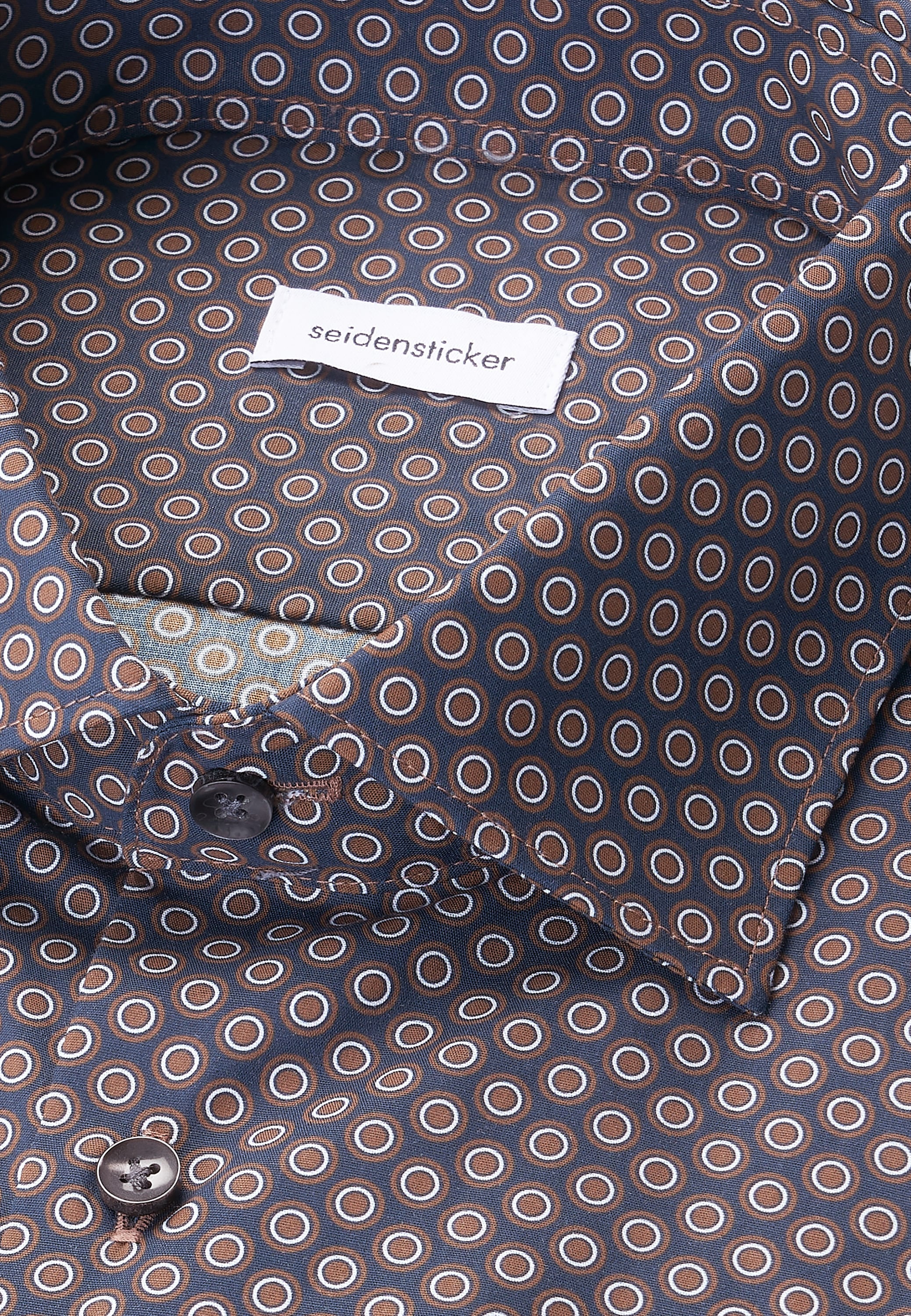 seidensticker Businesshemd »Schwarze Rose« Slim 1/1 Kentkragen Druck