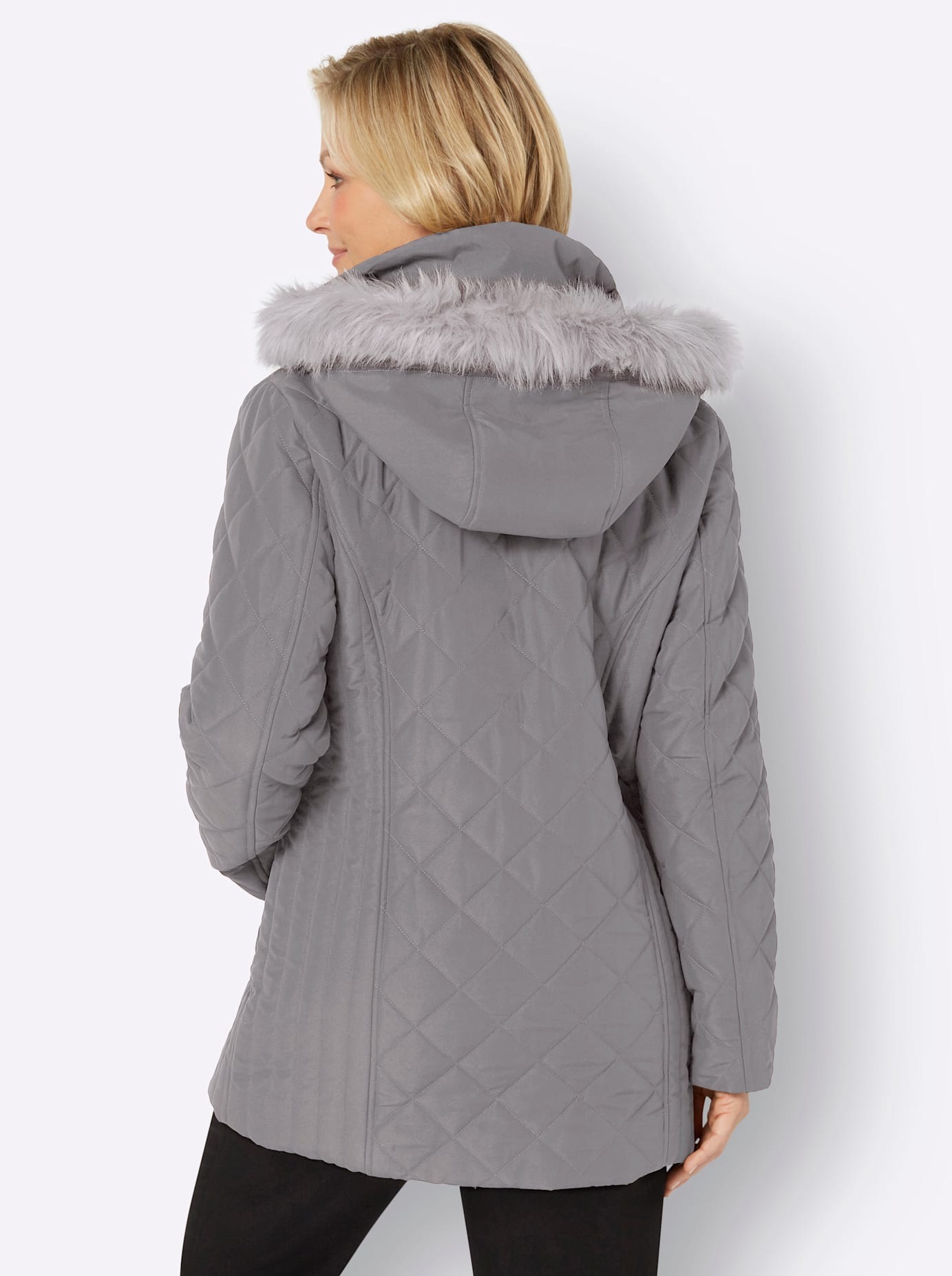 Classic Basics Steppjacke, mit Kapuze
