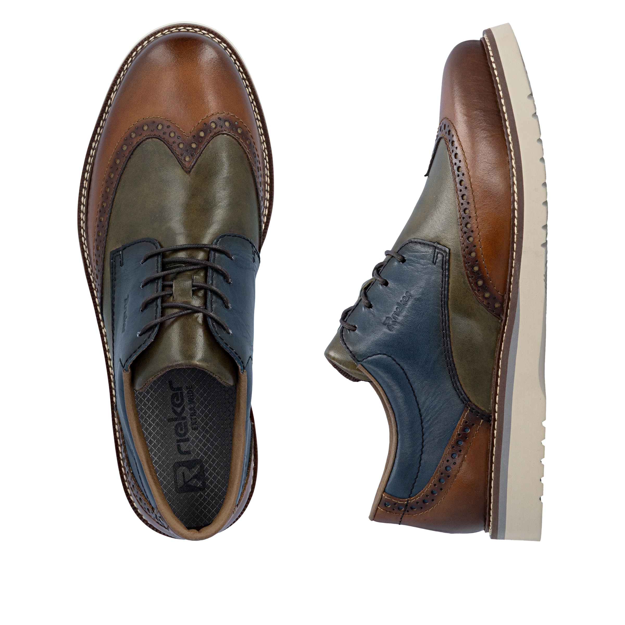 Rieker Schnürschuh  Schnürschuh, Business-Schnürer, Lyralochung, in bequemer Form