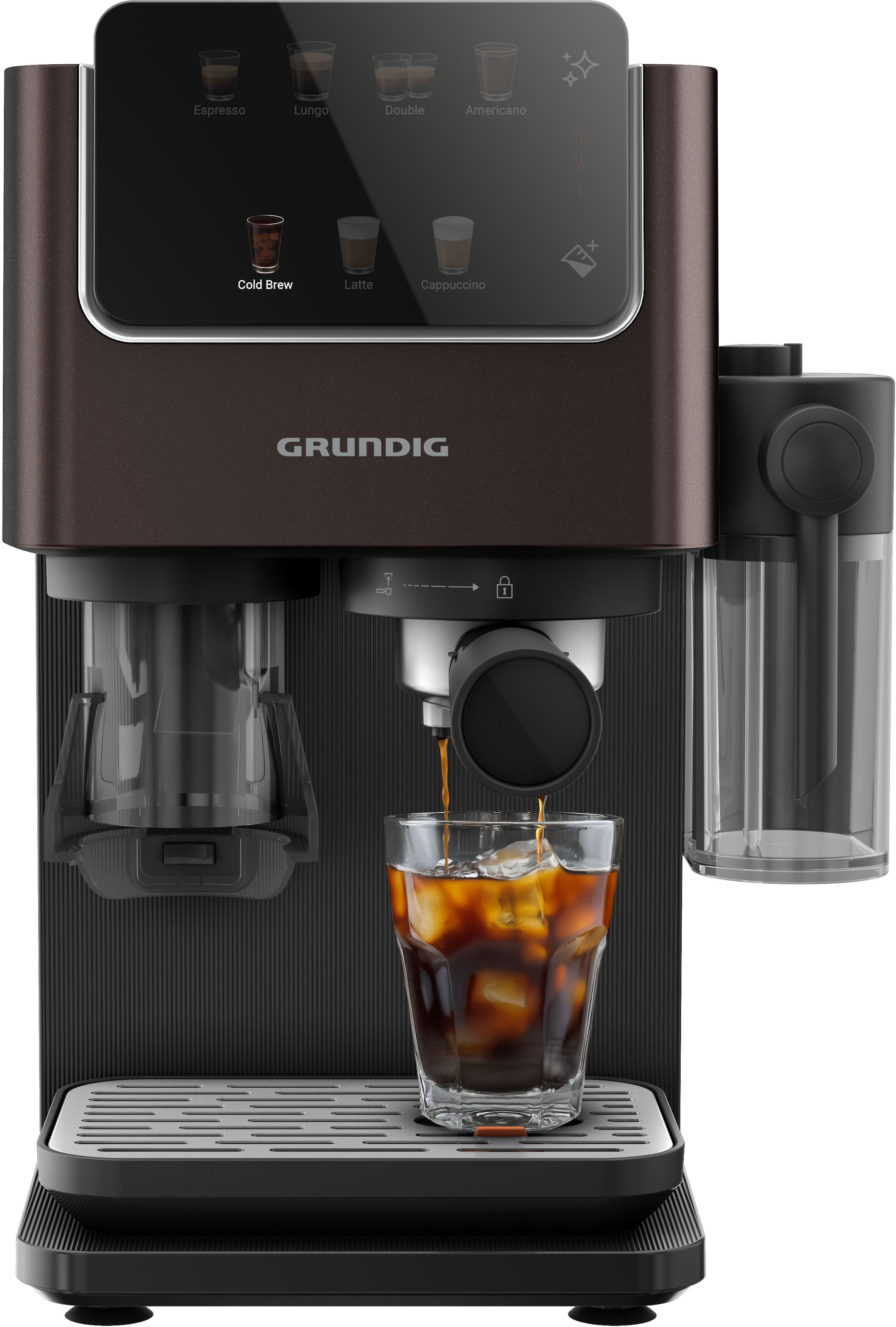 Grundig Siebträgermaschine »KSM 8530« mit Edelstahlmahlwerk