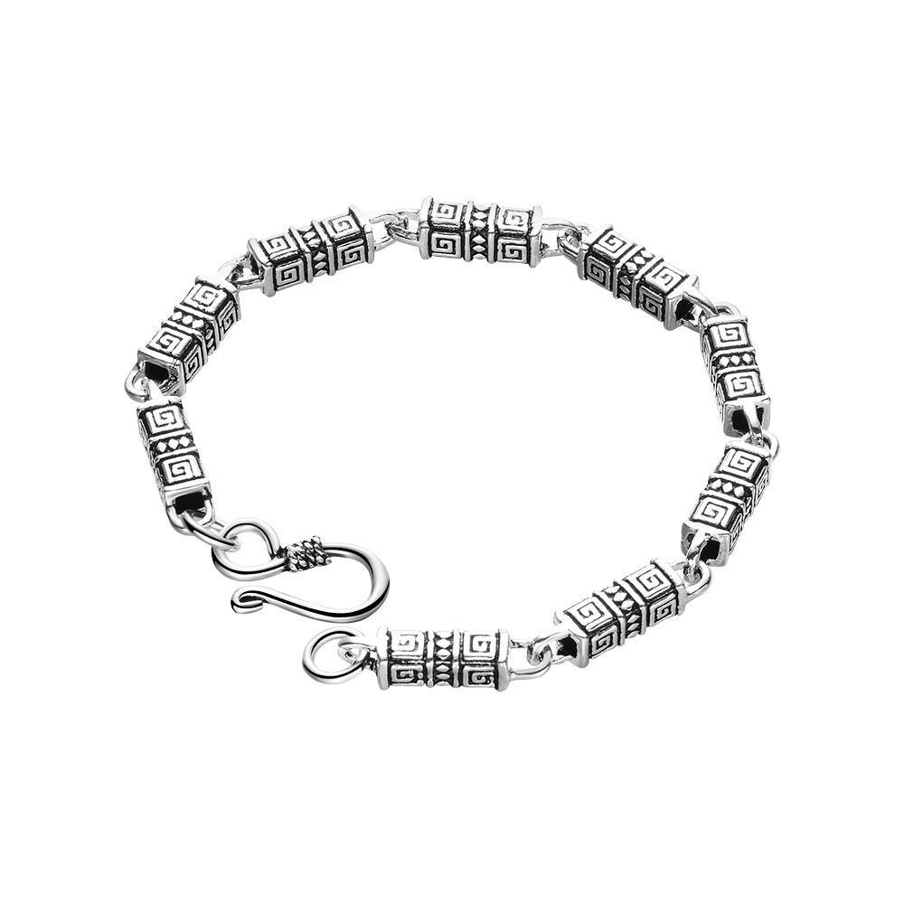 Adelia´s Panzerarmband »Herren Armband ¿ Panzerarmband aus 925 Silber 19 cm«