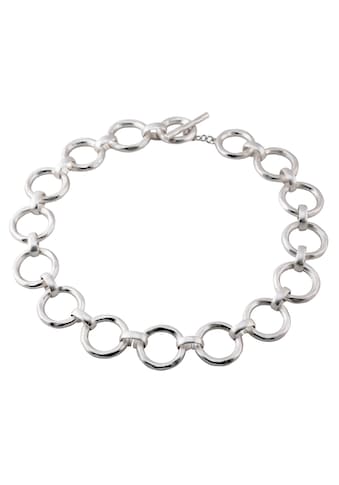 Collier »mit Ringen, rund, matt«