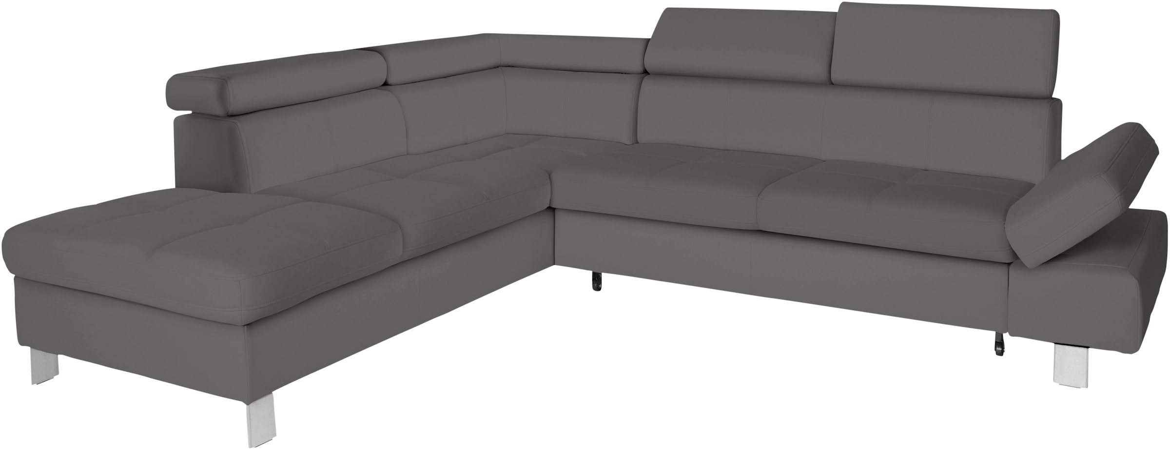 exxpo - sofa fashion Ecksofa »Fiji, L-Form«, mit Kopf- bzw. Rückenverstellung, wahlweise mit Bettfunktion