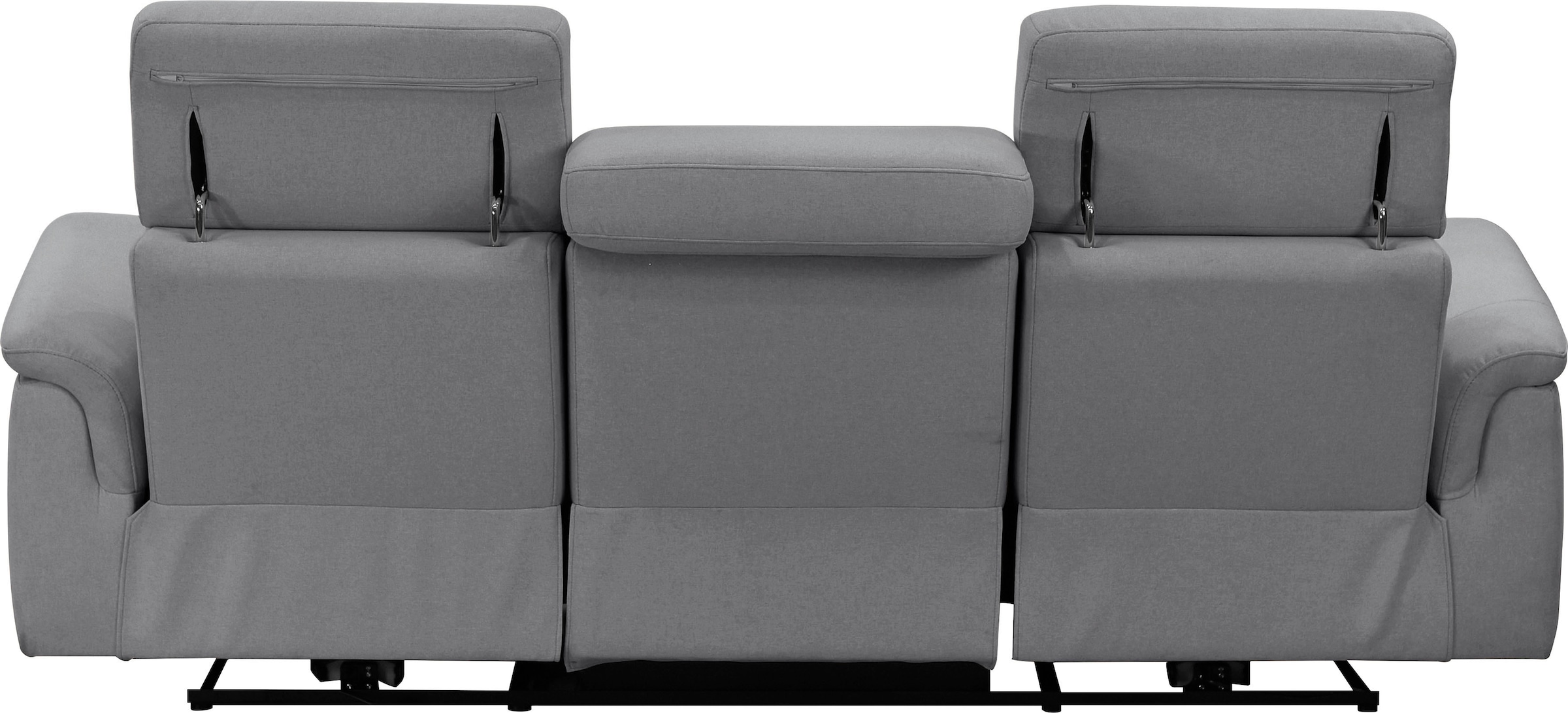 Places of Style 3-Sitzer »Pareli«, mit 2x Relaxfunktion, Kopfteilverstellung, dimmbare LED Beleuchtung