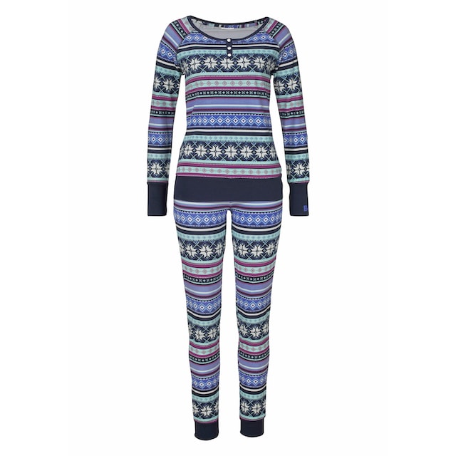 Bench. Pyjama, (2 tlg., 1 Stück), mit buntem Norwegermuster im OTTO Online  Shop